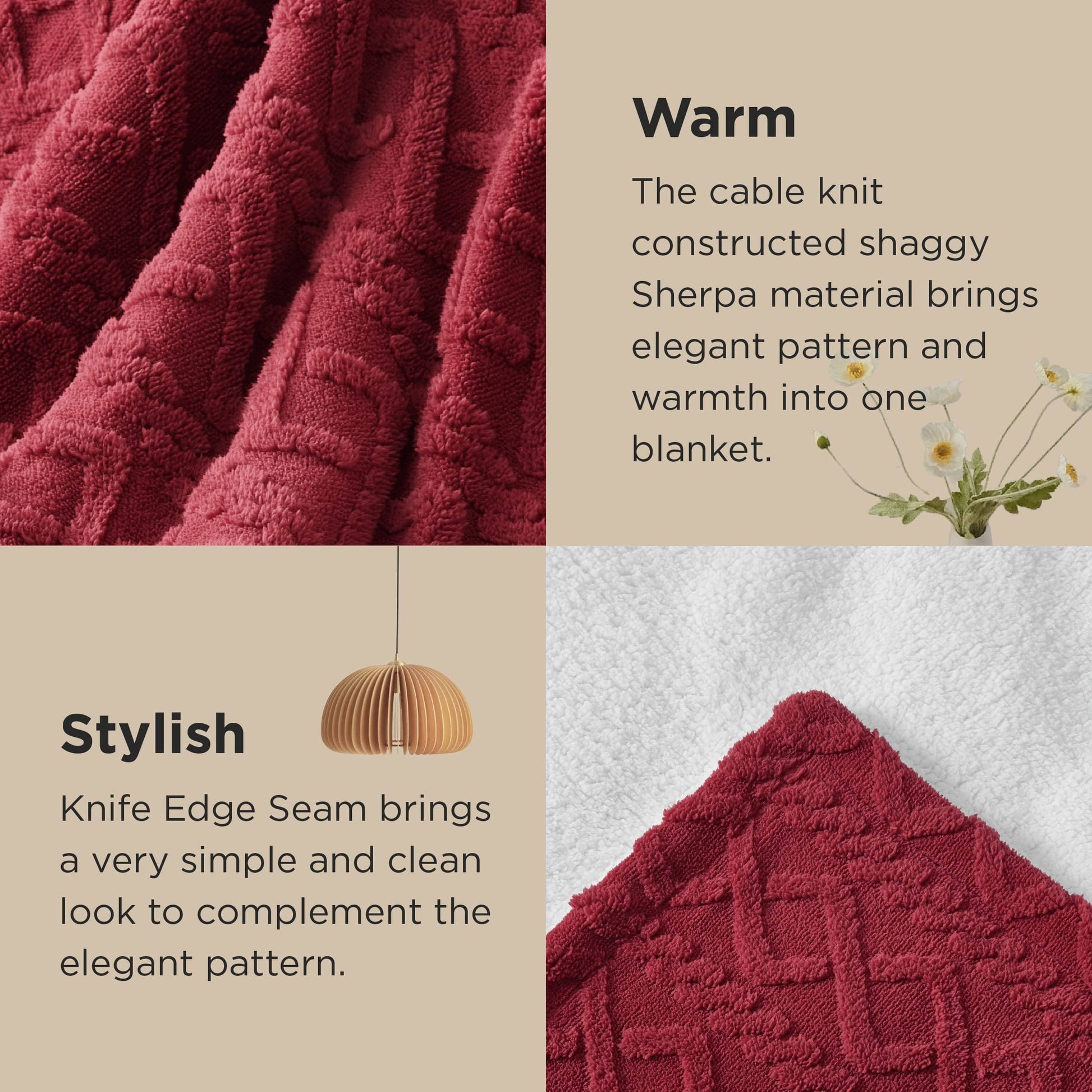 GentleSoft™ Sherpa Throw Blanket For Couch