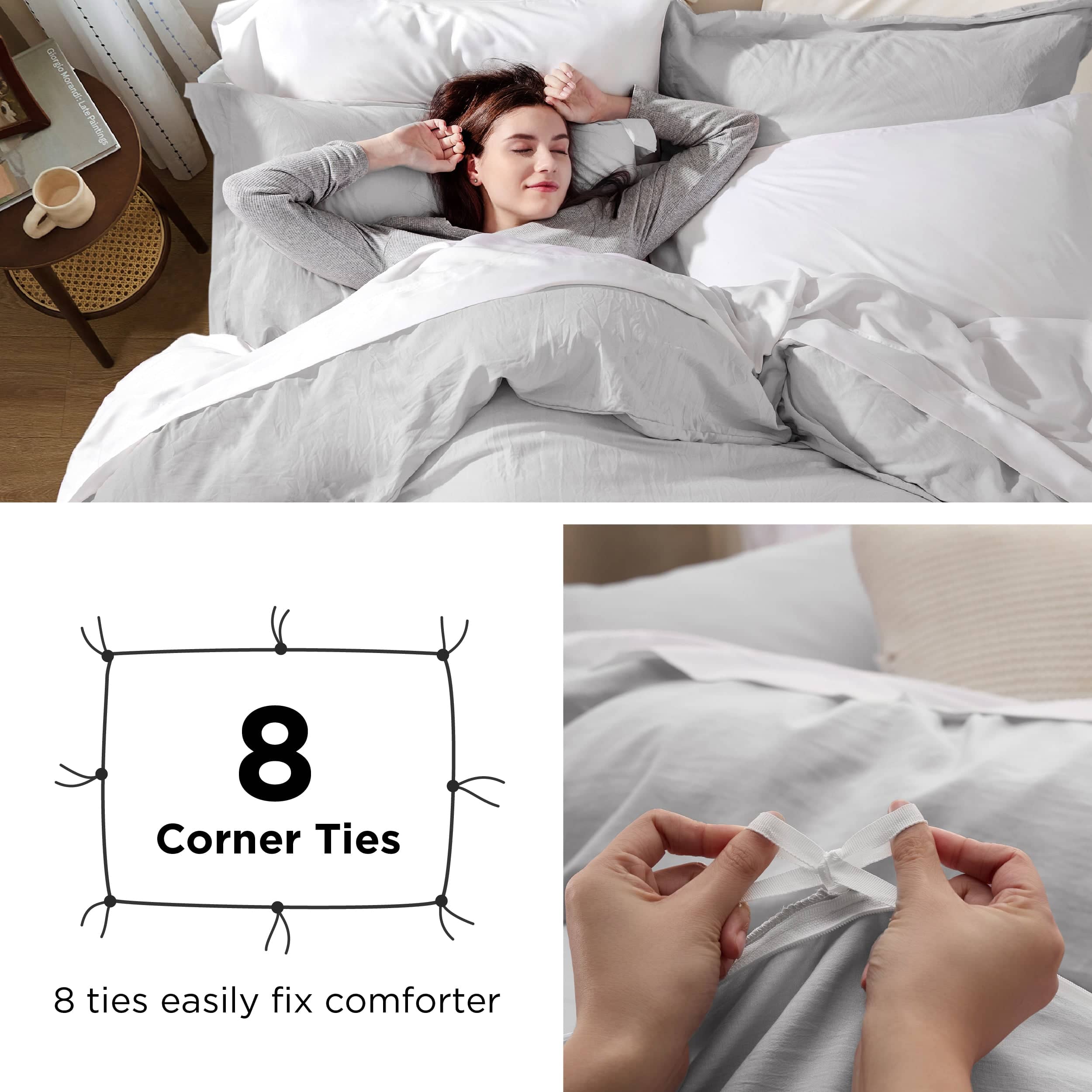 Ultra Soft Hypoallergenic Microfiber Duvet Cover Set