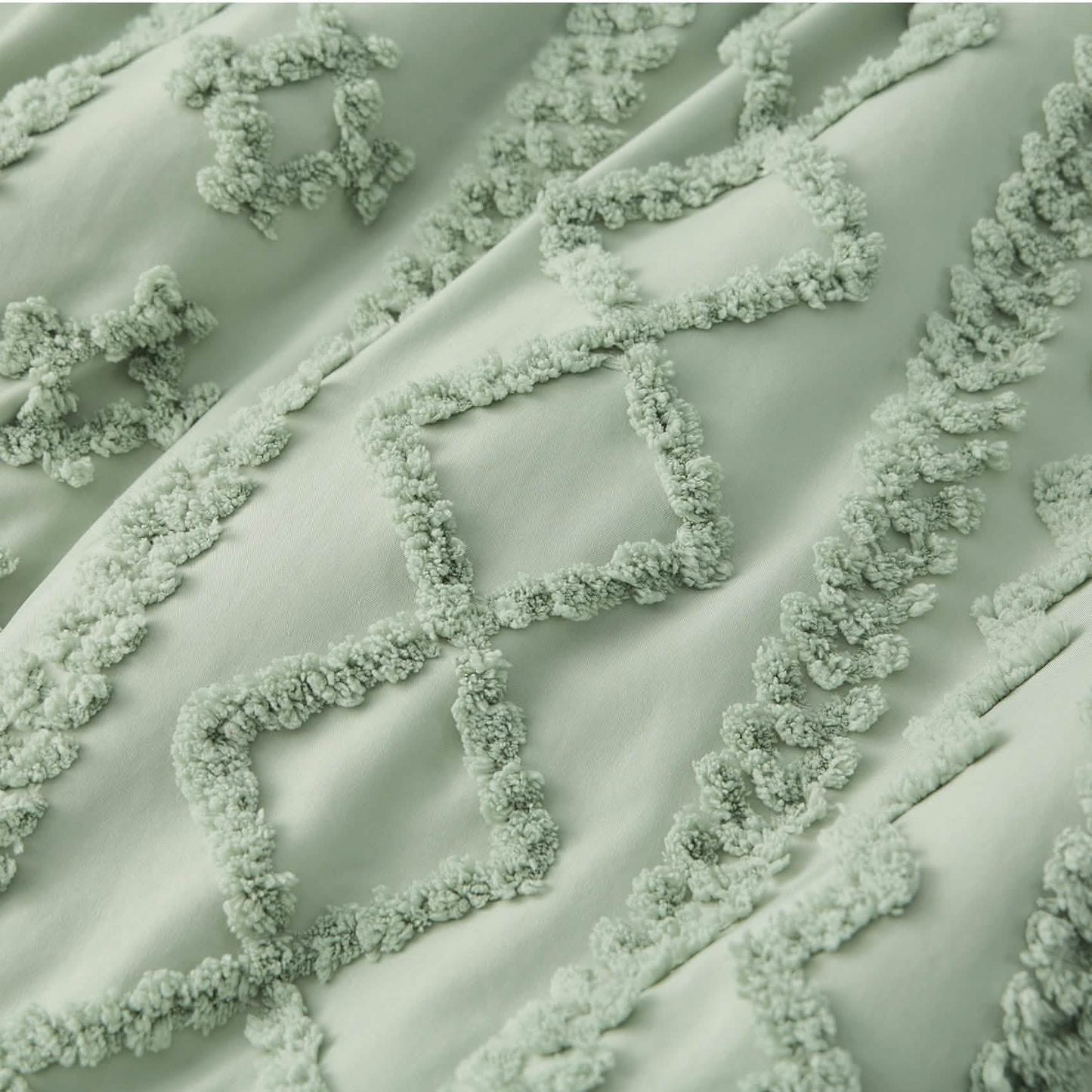 GentleSoft™ Boho Tufted Embroidery Duvet Cover Set