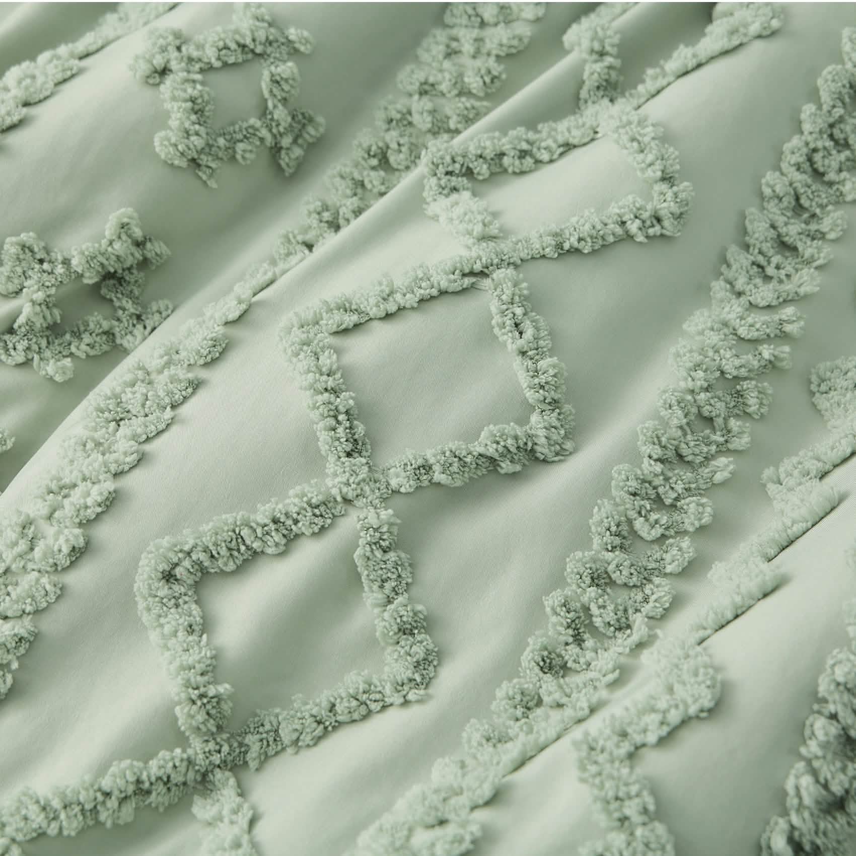 GentleSoft™ Boho Tufted Embroidery Duvet Cover Set