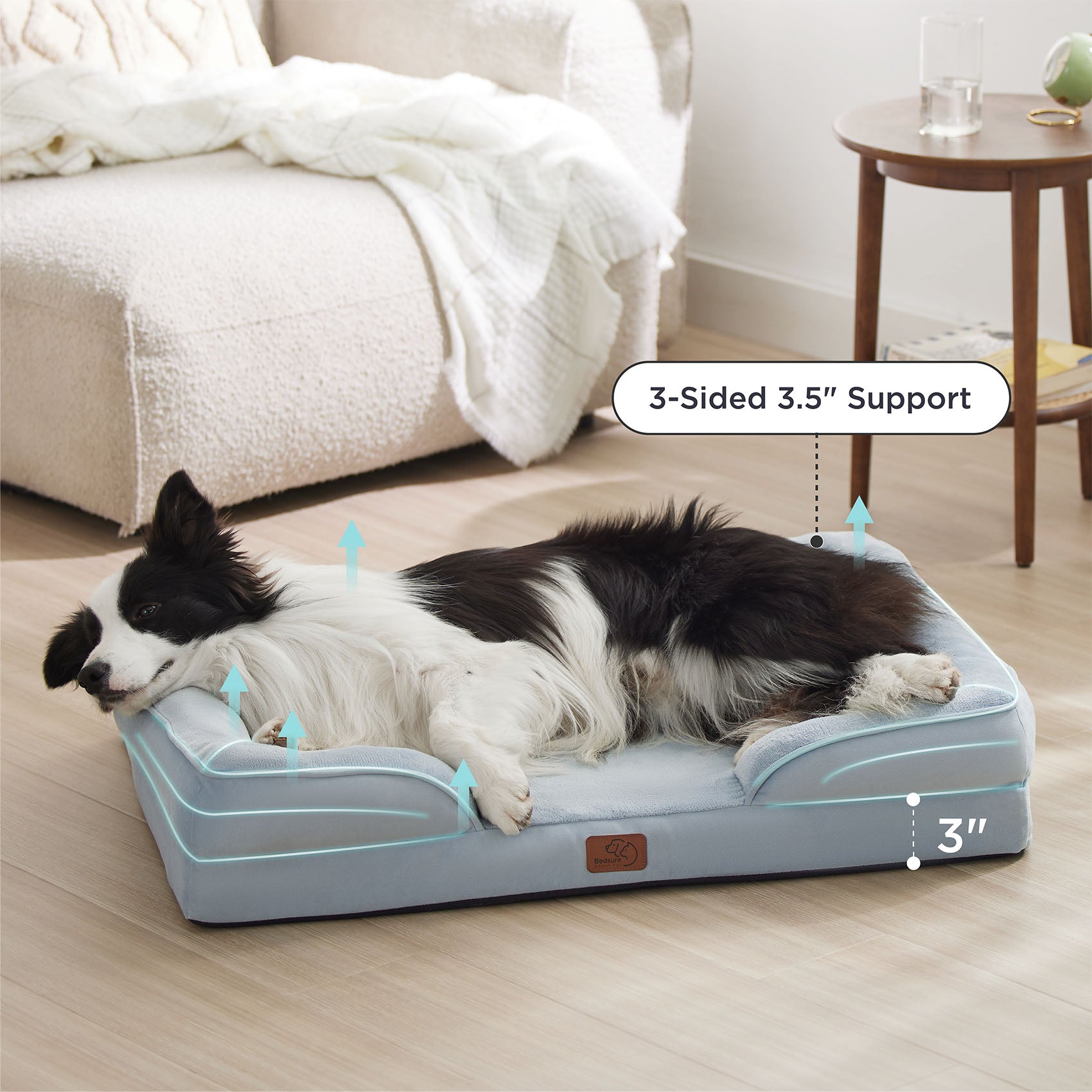 Orthopedic Flannel Dog Sofa