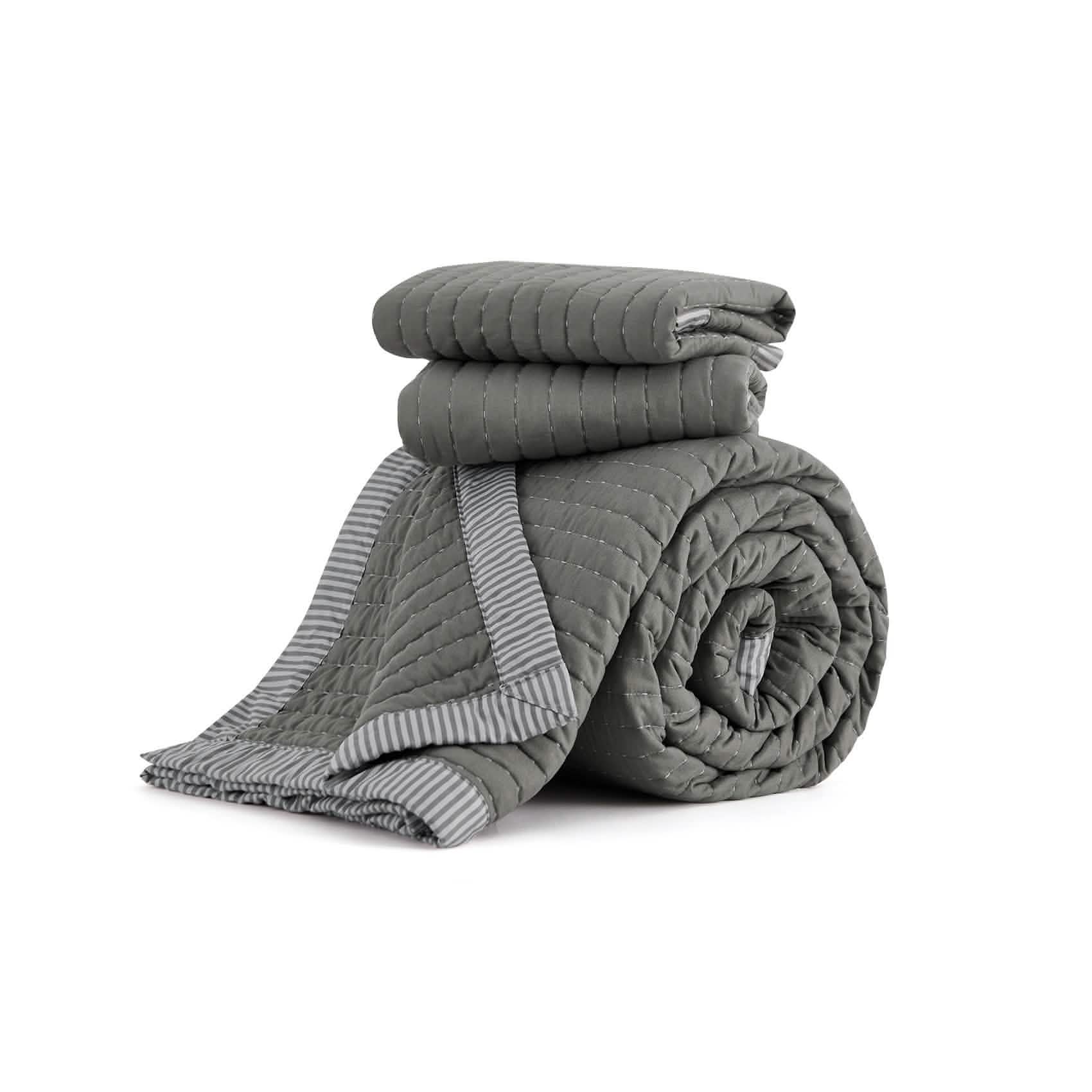 GentleSoft™ Corduroy Pattern Quilt Set