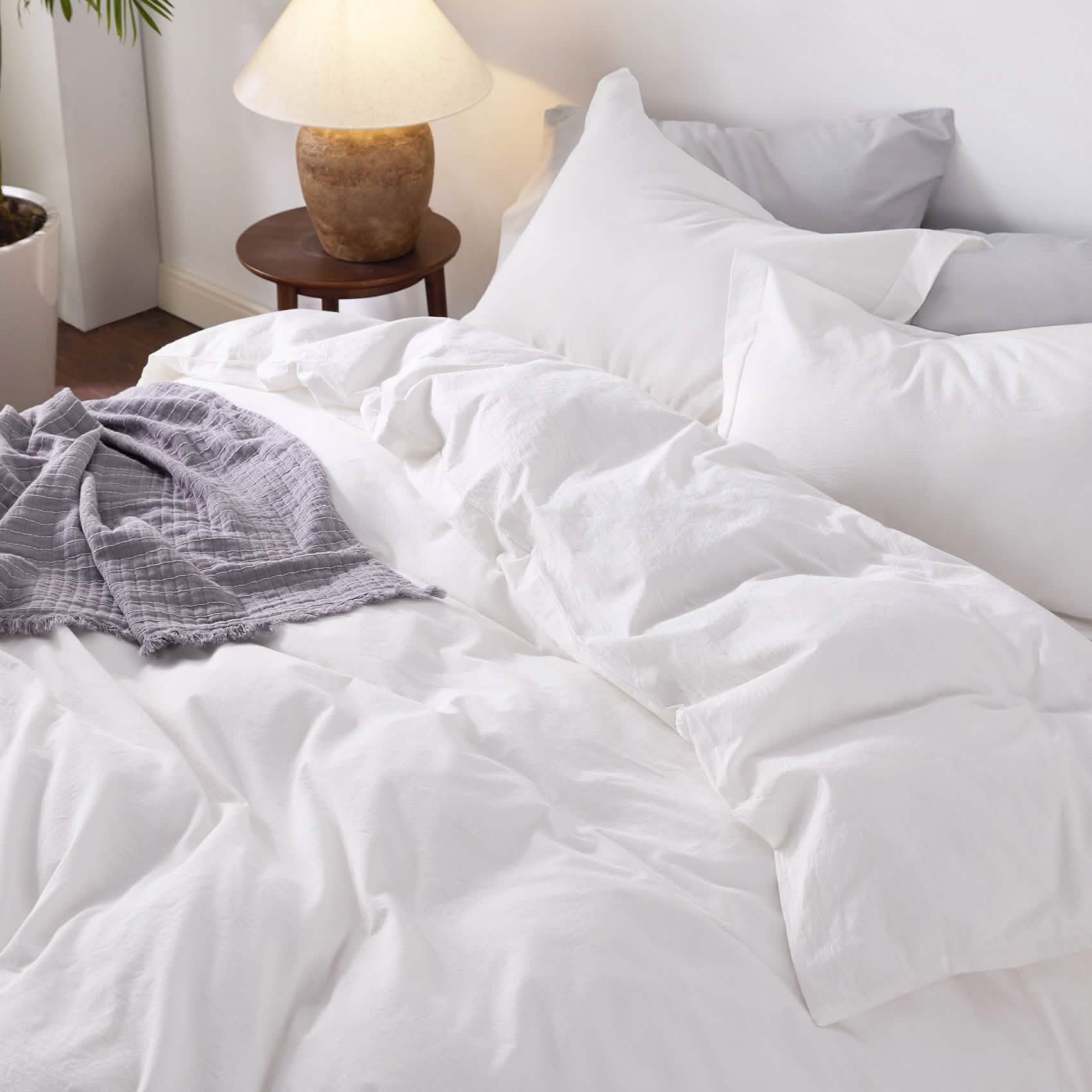 GentleSoft™ Washed Cotton Duvet Cover Set