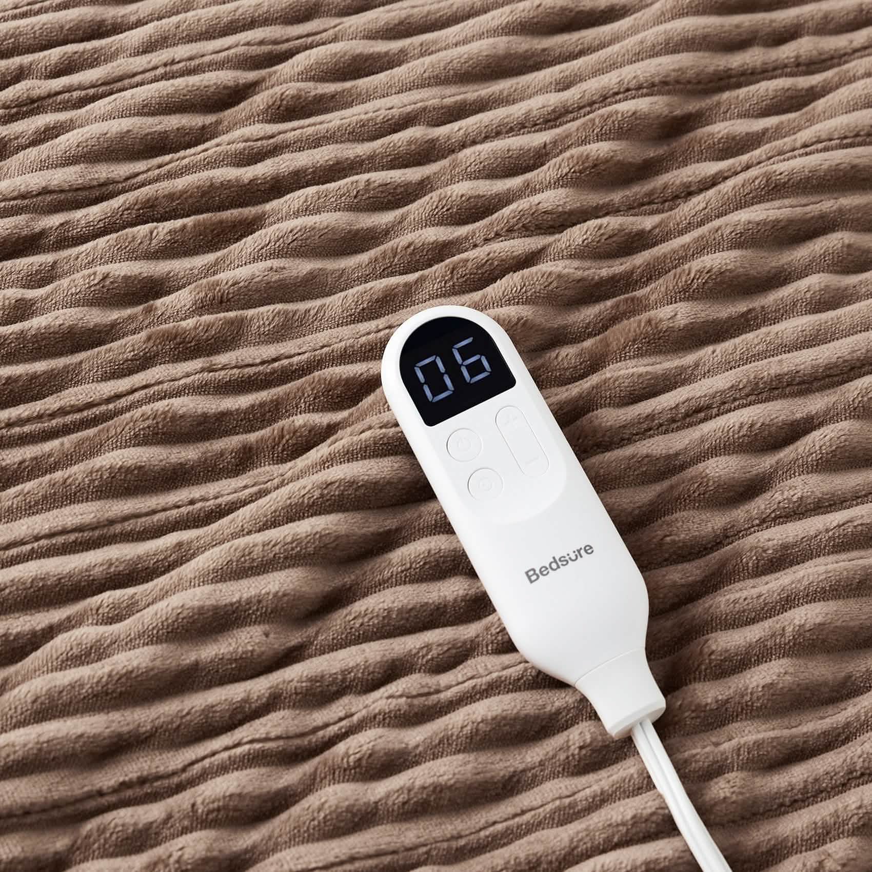 GentleSoft™ Ribbed Flannel Heated Blanket