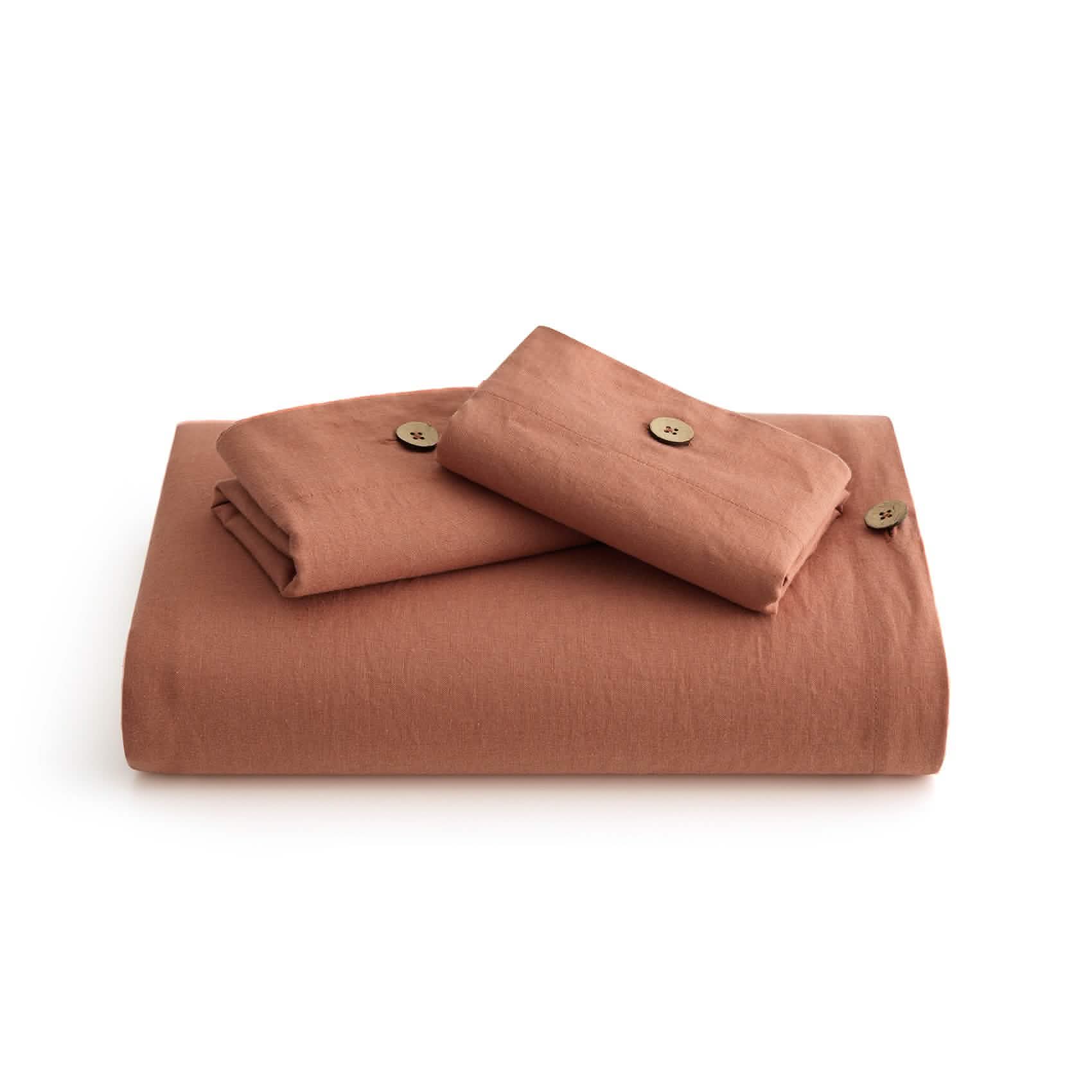 GentleSoft™ Cotton Linen Hybrid Duvet Cover Set