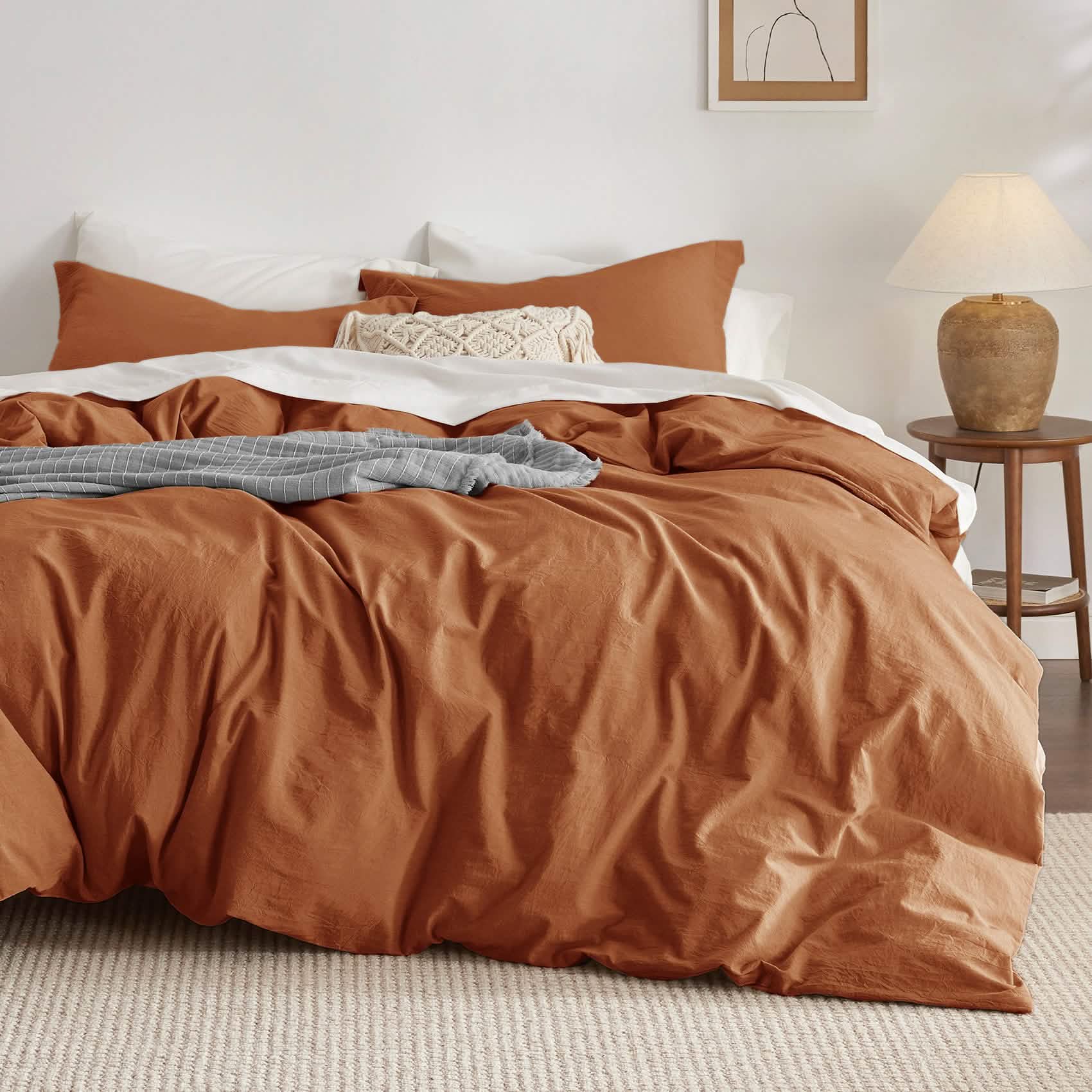GentleSoft™ Washed Cotton Duvet Cover Set