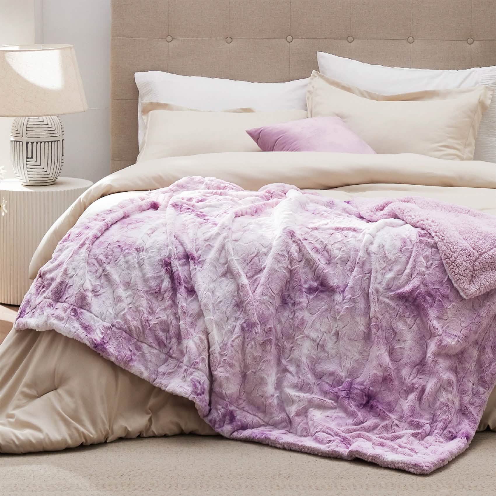 GentleSoft™ Faux Fur Sherpa Fleece Blanket