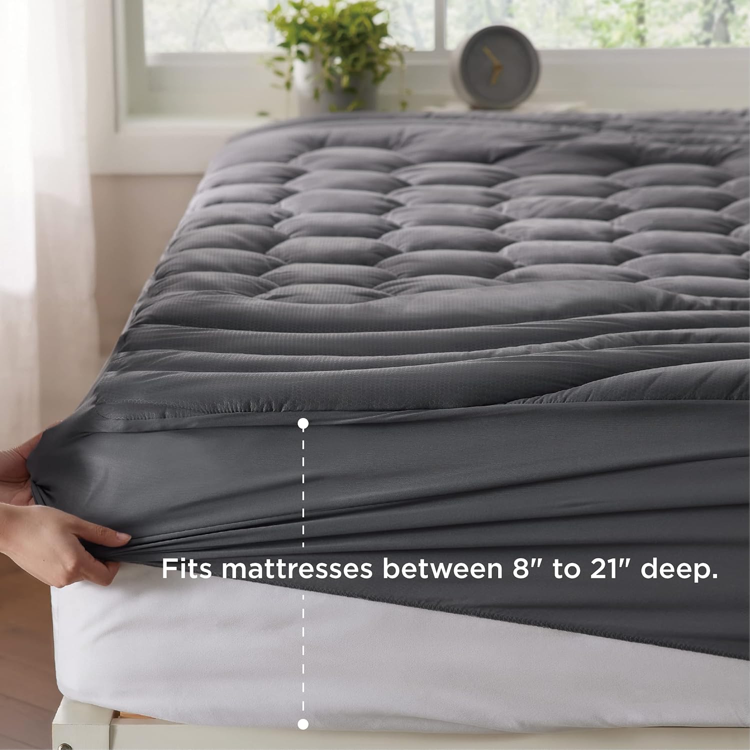GentleSoft™ Three-Zone Quilted Mattress Pad
