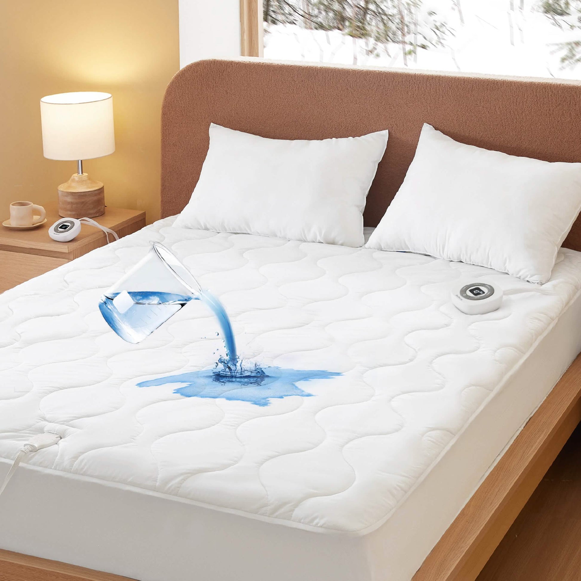 GentleSoft™ Waterproof Cotton Heated Mattress Pad