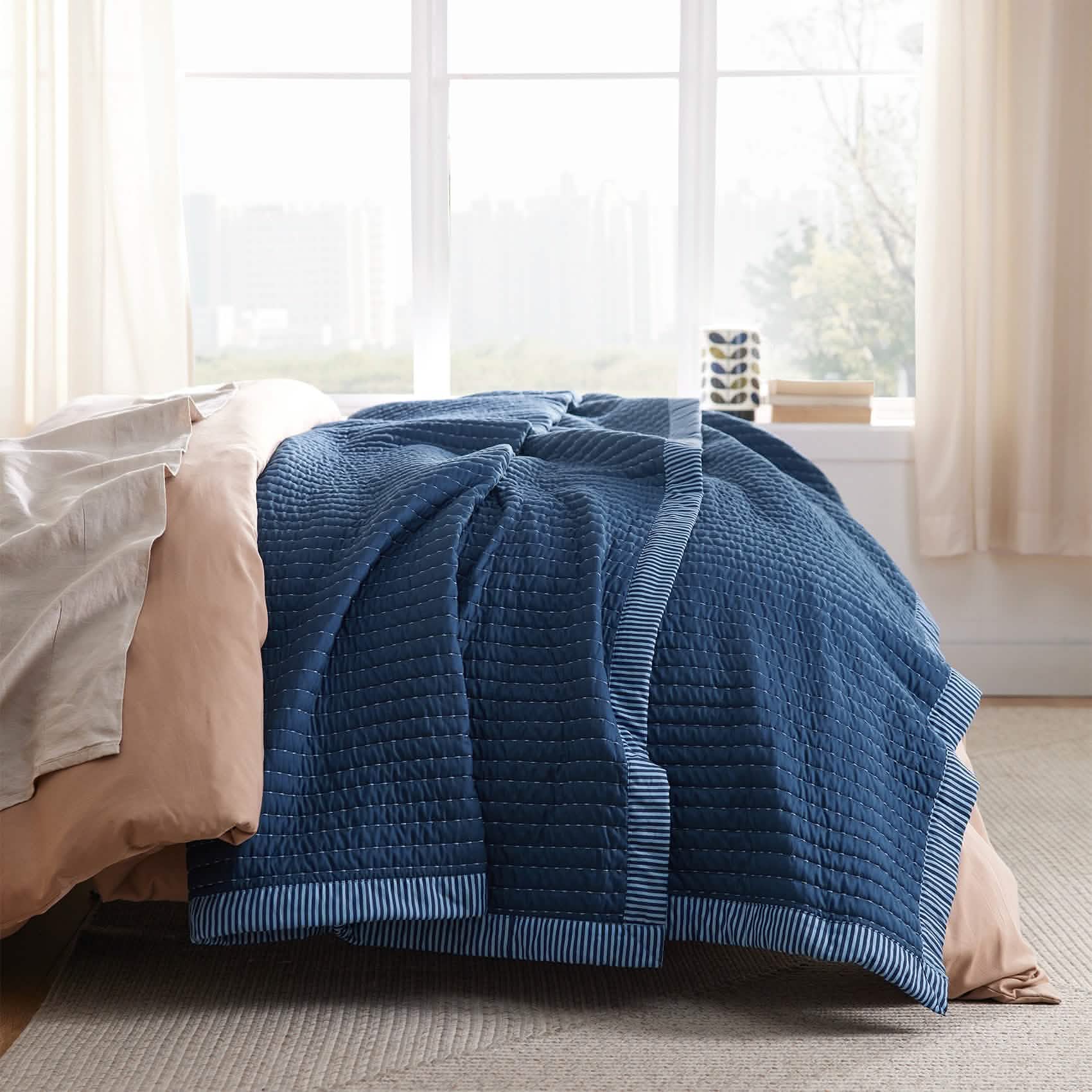 GentleSoft™ Corduroy Pattern Quilt Set