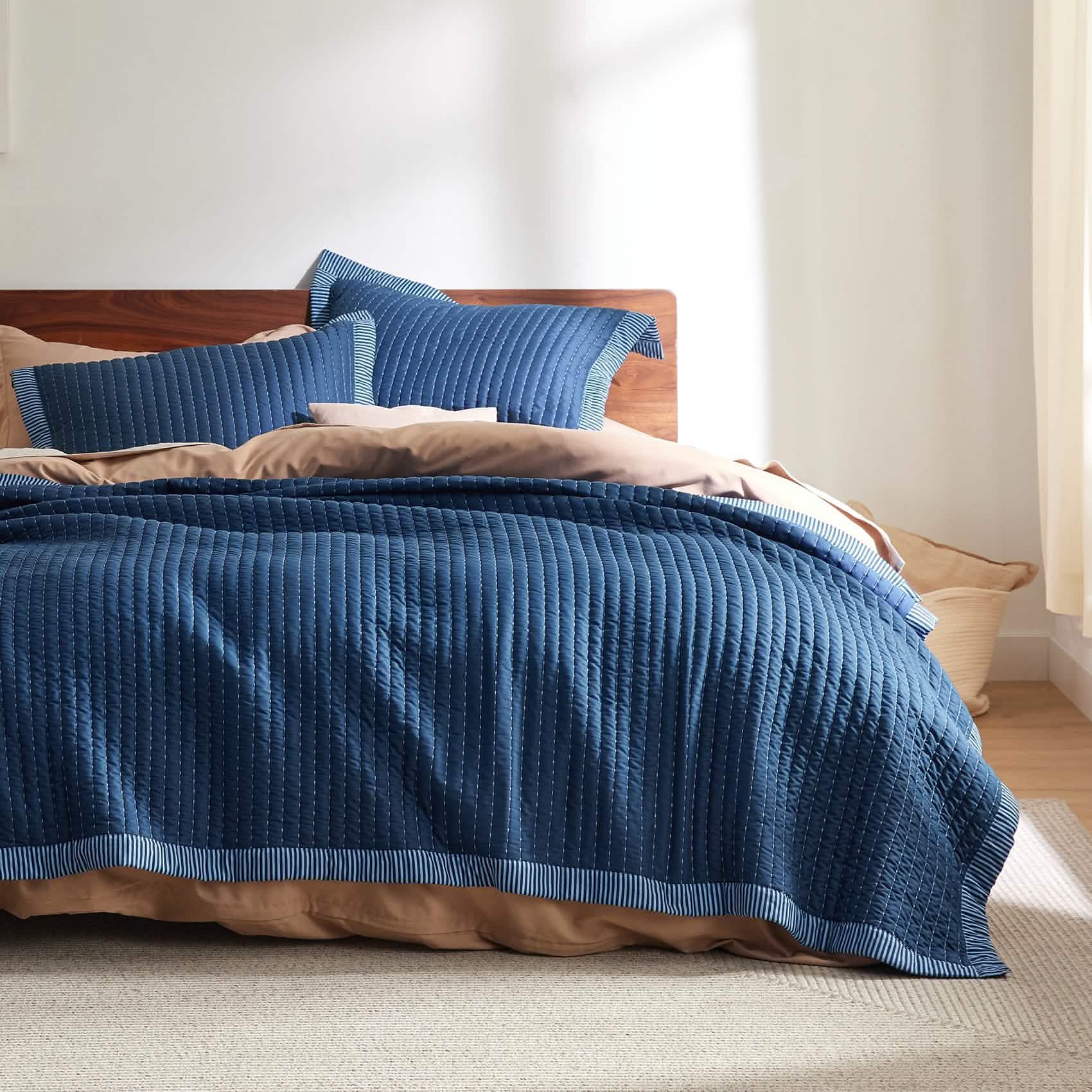 GentleSoft™ Corduroy Pattern Quilt Set