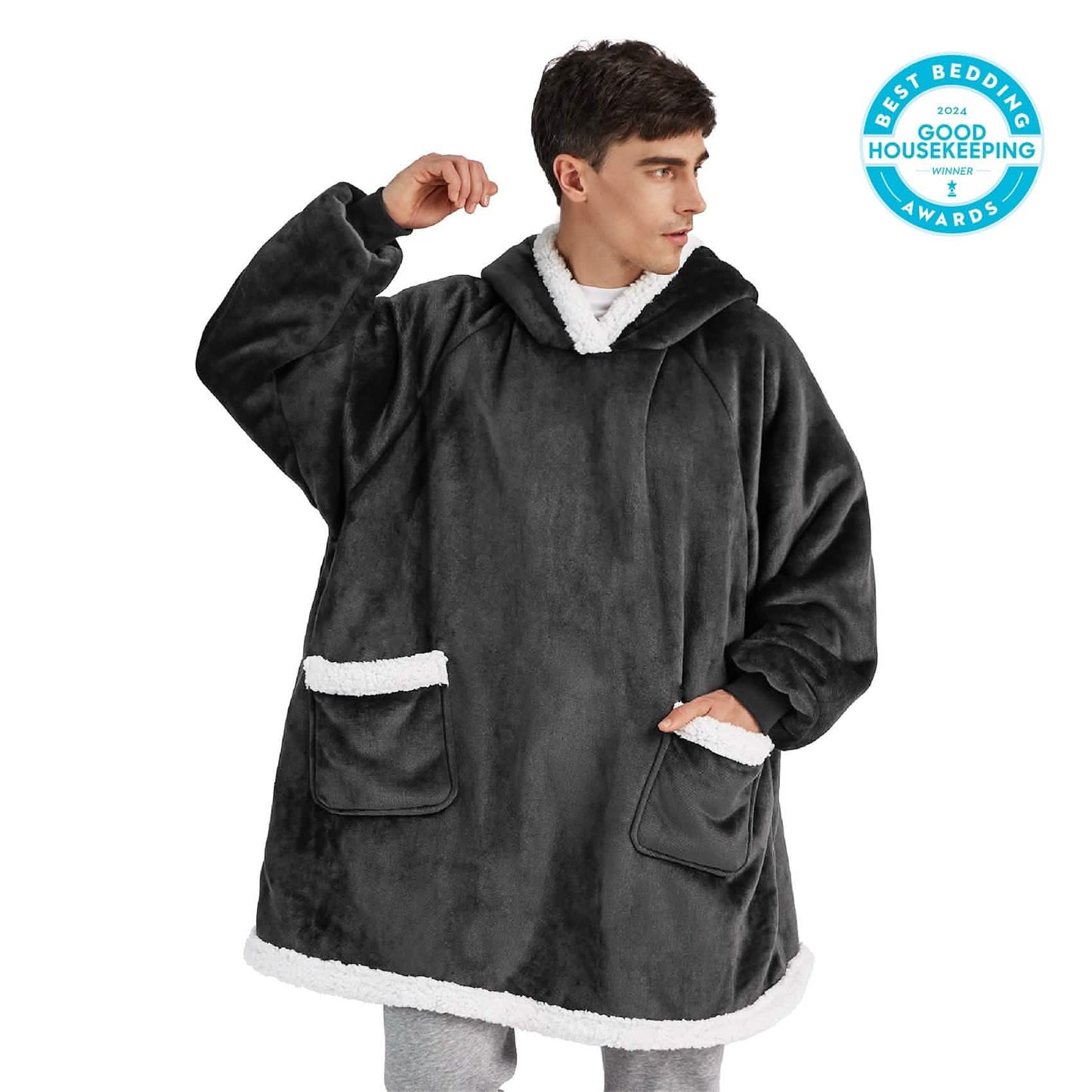 GentleSoft™ Sherpa Fleece Wearable Blanket
