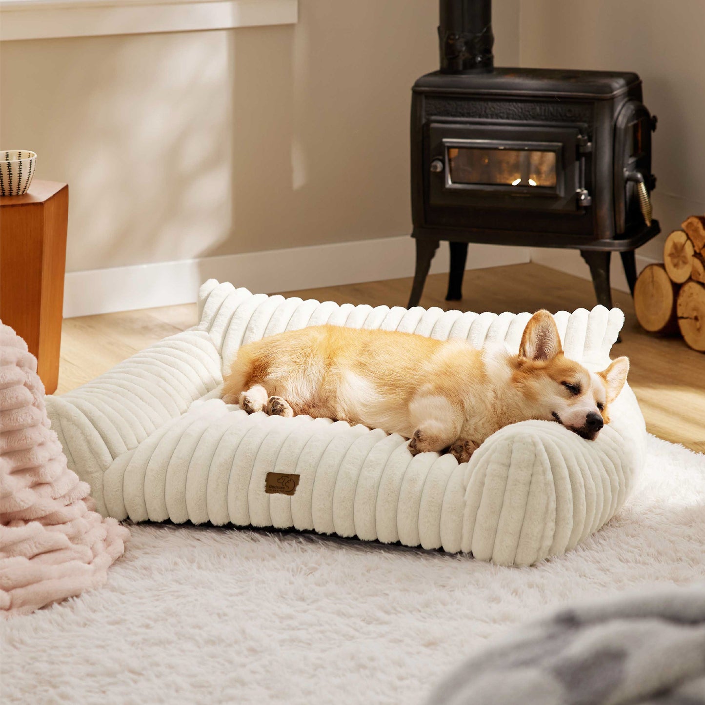 Corduroy Fleece Cat Couch