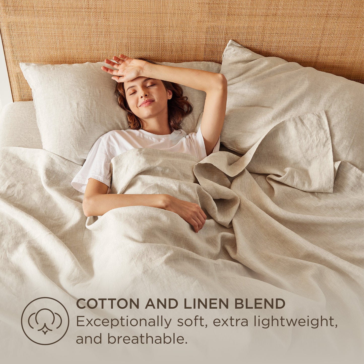 GentleSoft® Cotton-Linen Blend Sheet Set