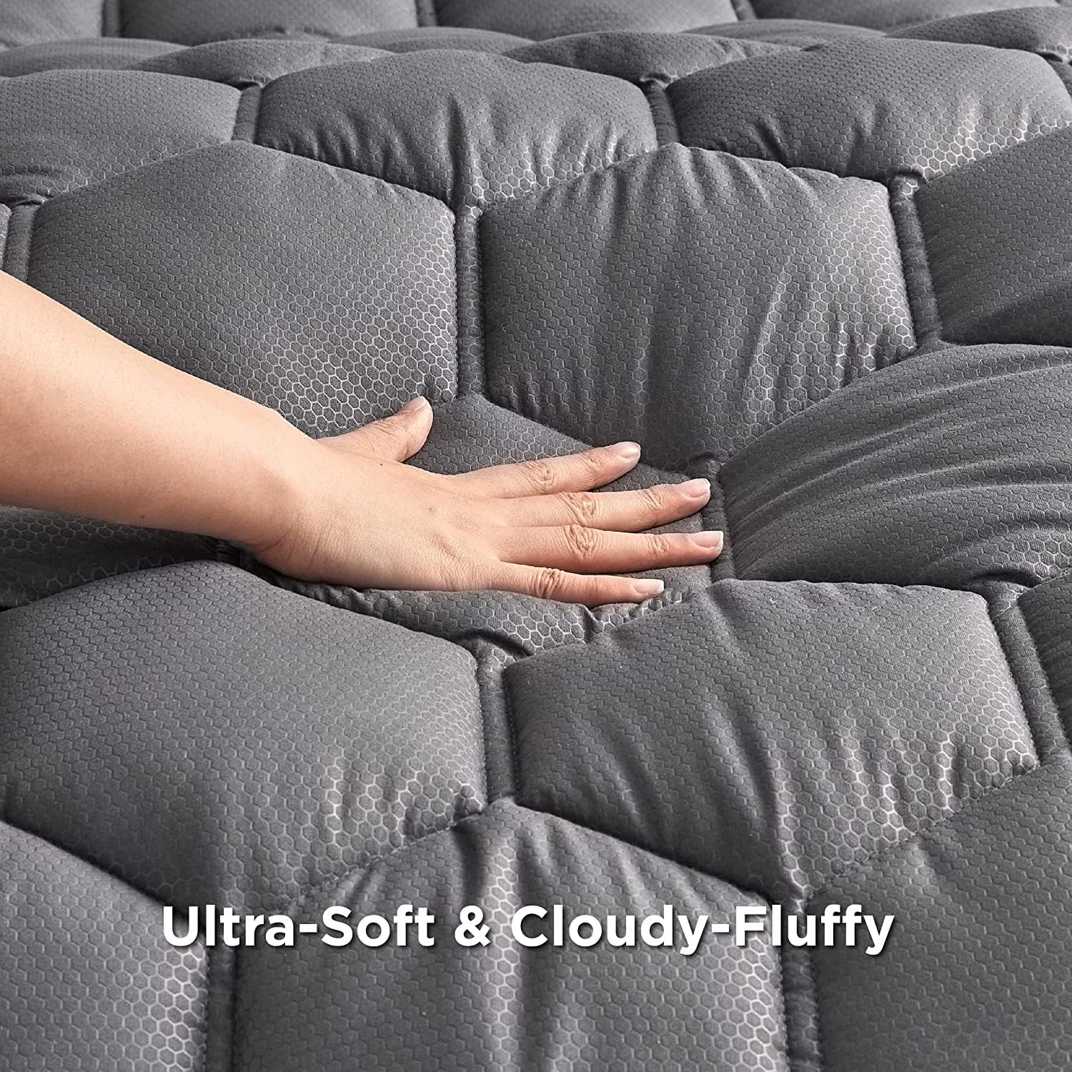 GentleSoft™ Three-Zone Quilted Mattress Pad