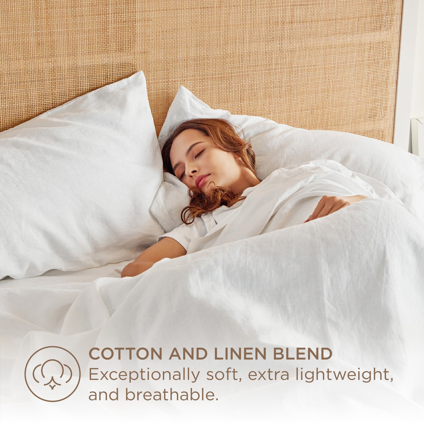 GentleSoft® Cotton-Linen Blend Sheet Set