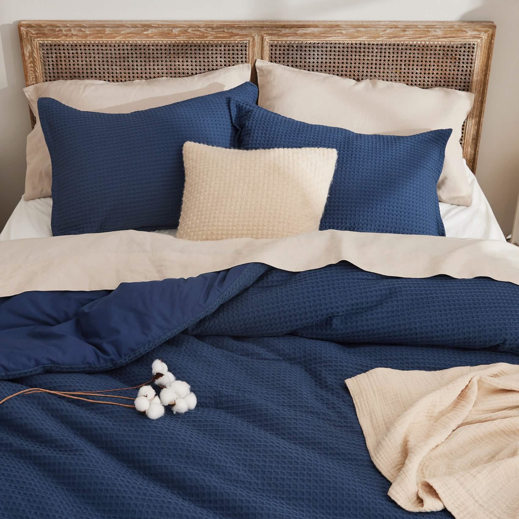 GentleSoft™ Cotton Waffle Weave Comforter Set