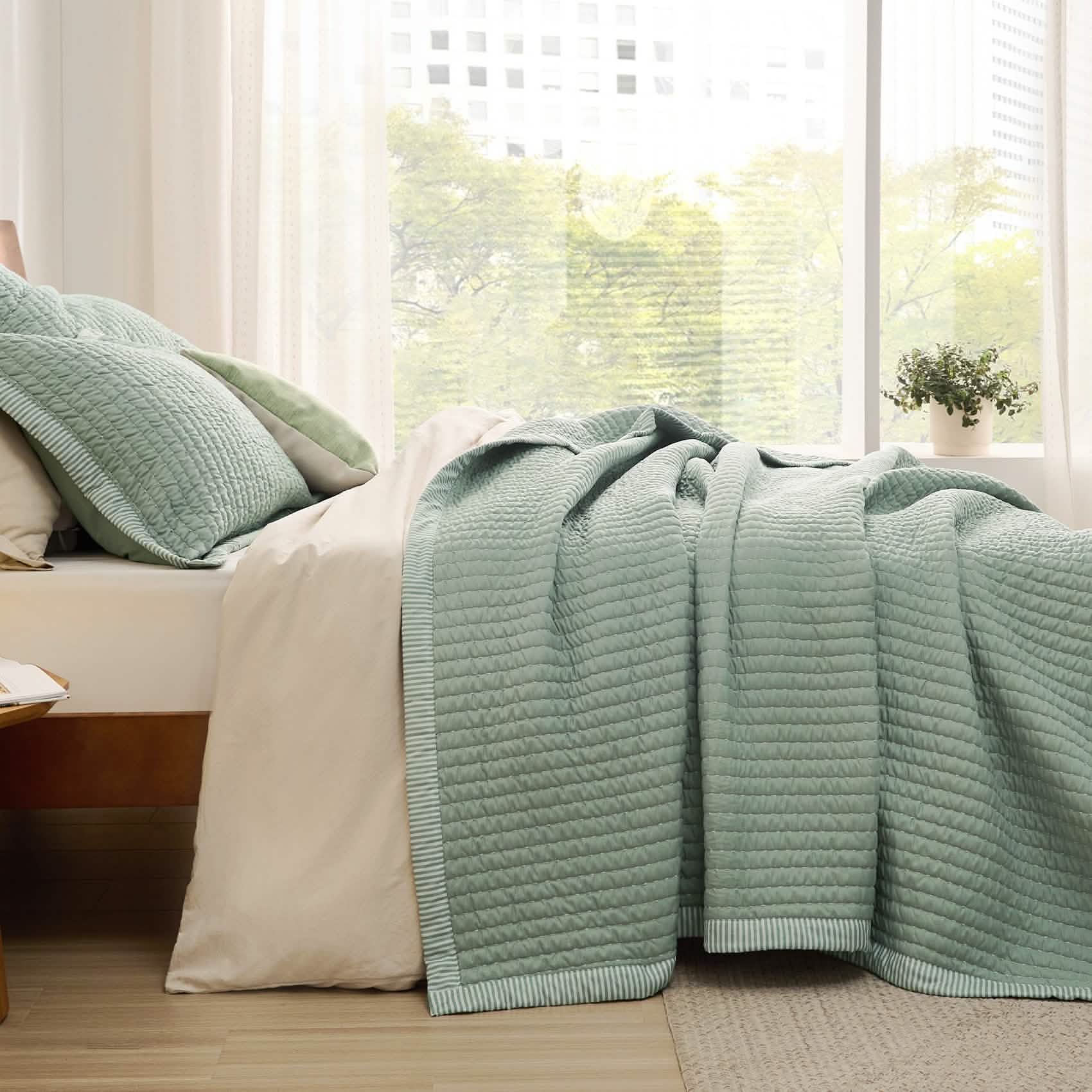 GentleSoft™ Corduroy Pattern Quilt Set