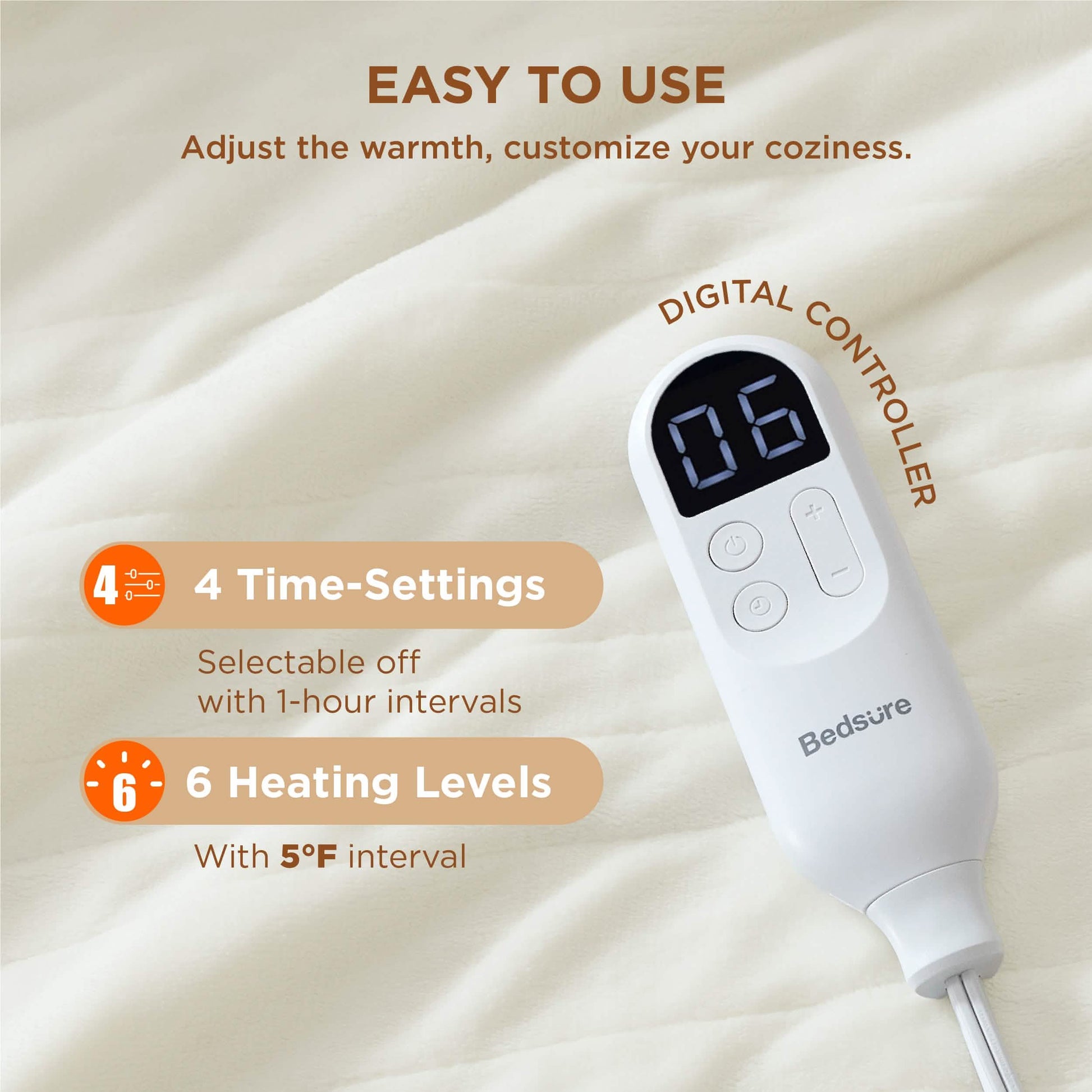 GentleSoft™ Solid Flannel Heated Blanket
