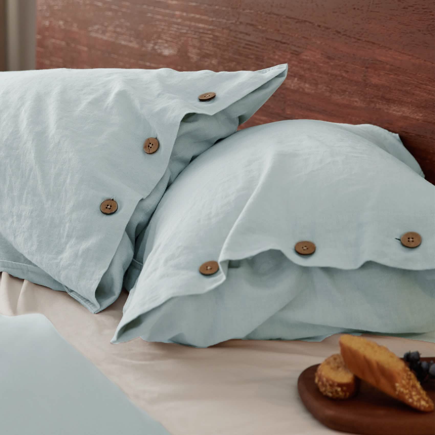 GentleSoft™ Cotton Linen Hybrid Duvet Cover Set