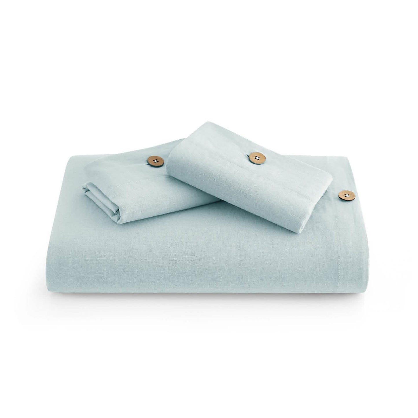 GentleSoft™ Cotton Linen Hybrid Duvet Cover Set