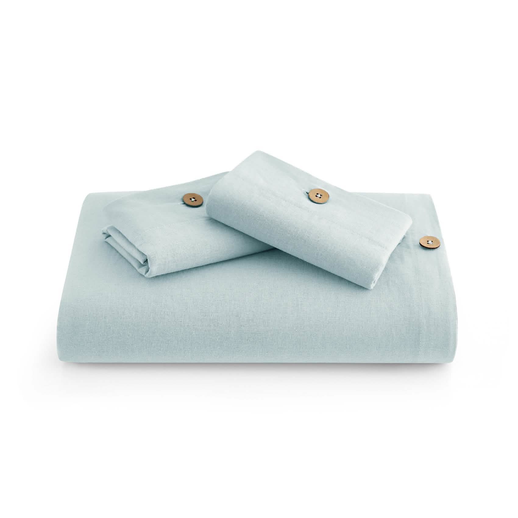 GentleSoft™ Cotton Linen Hybrid Duvet Cover Set
