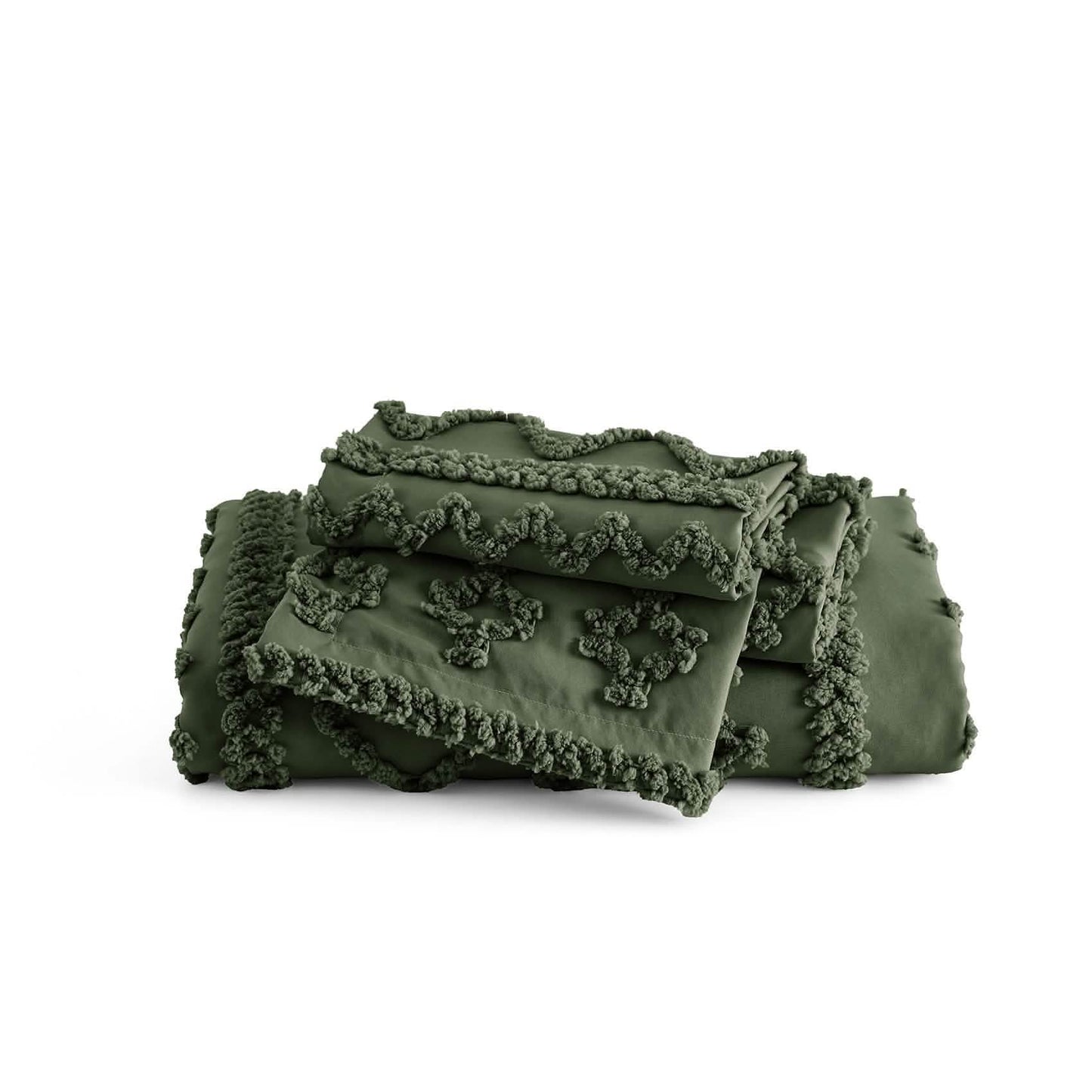 GentleSoft™ Boho Tufted Embroidery Duvet Cover Set
