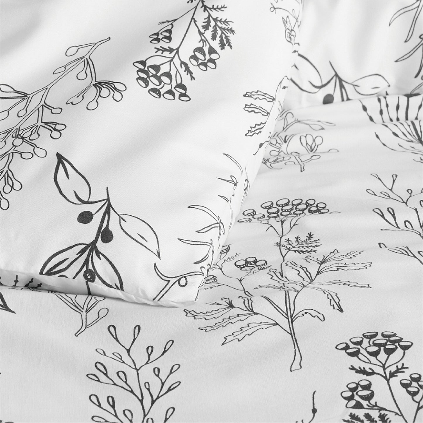 GentleSoft® Reversible Floral Print Duvet Cover Set