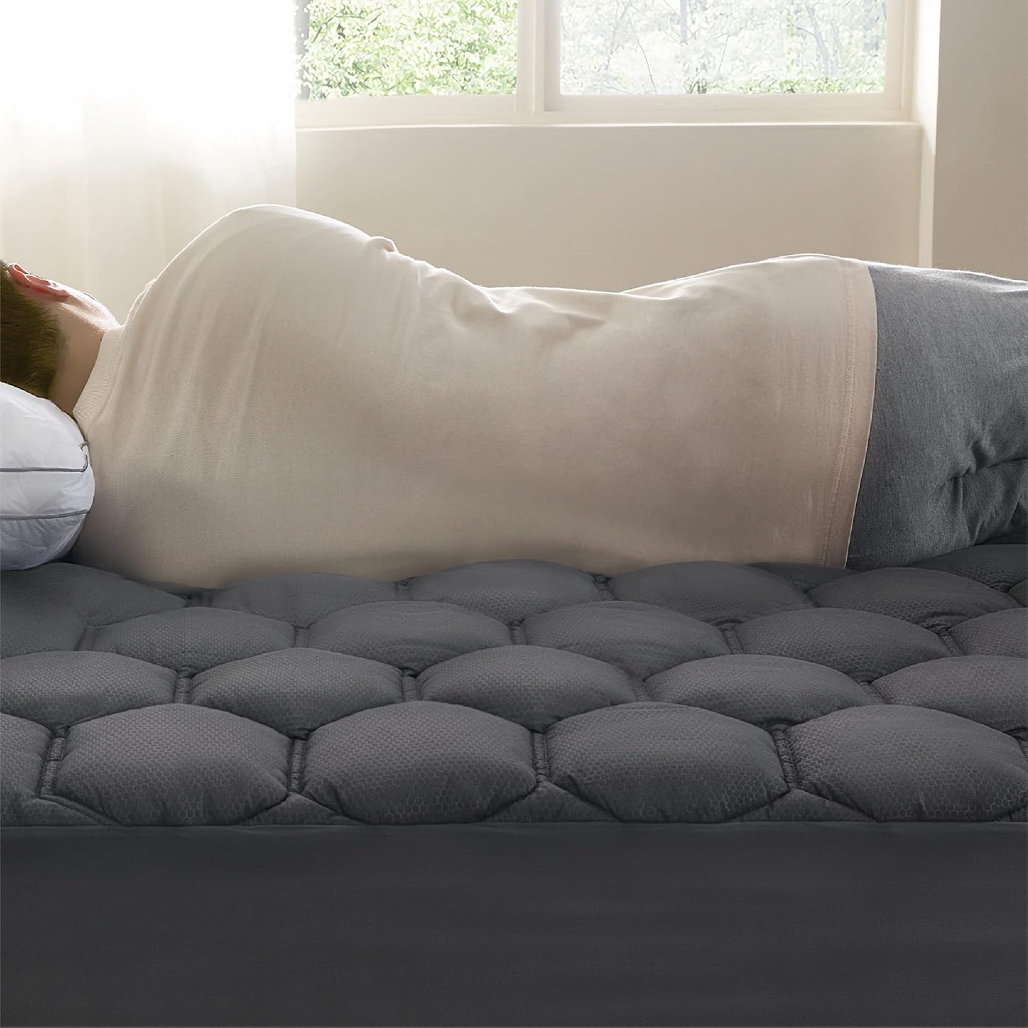 GentleSoft™ Three-Zone Quilted Mattress Pad