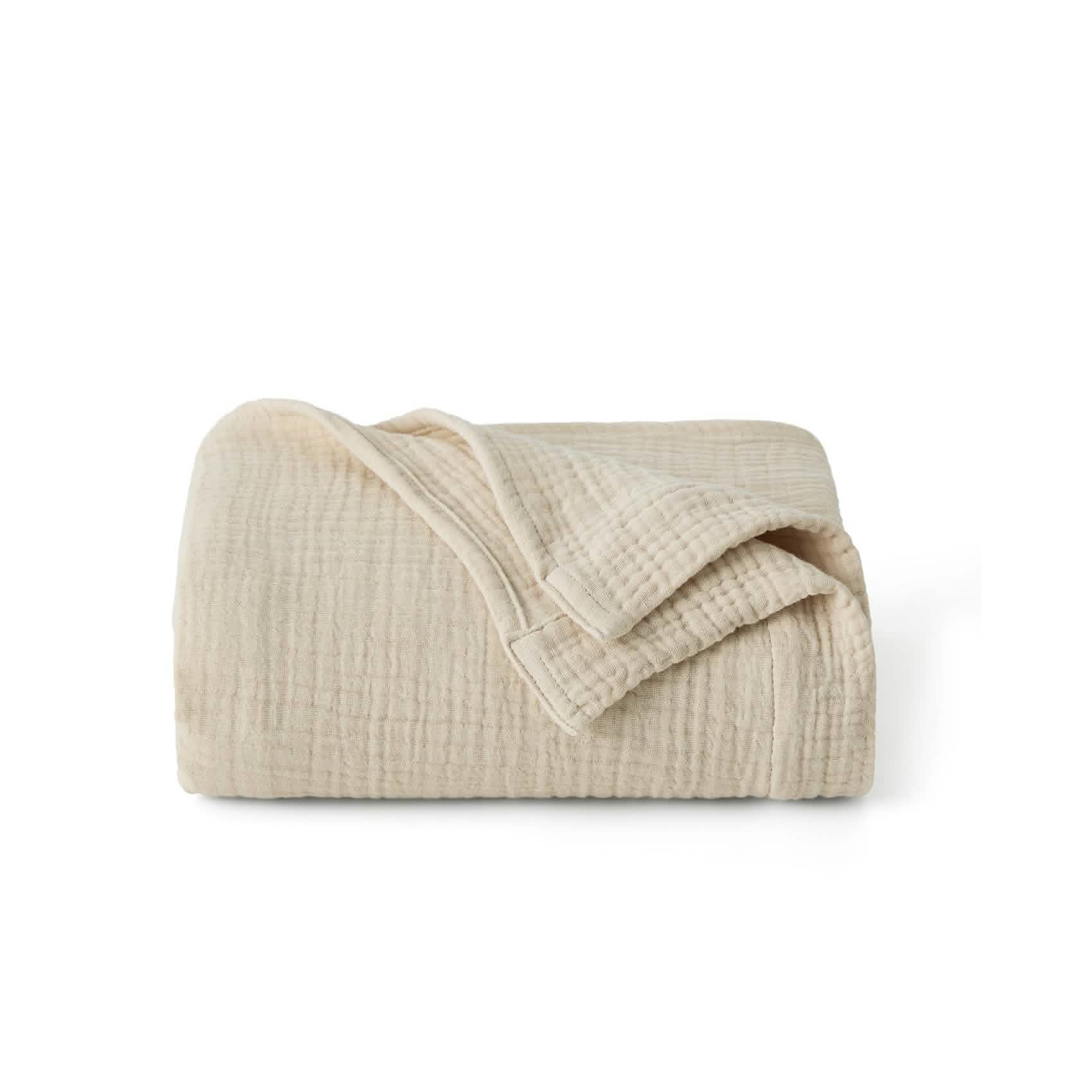 GentleSoft™ 100% Cotton Gauze Spring Throw Blanket