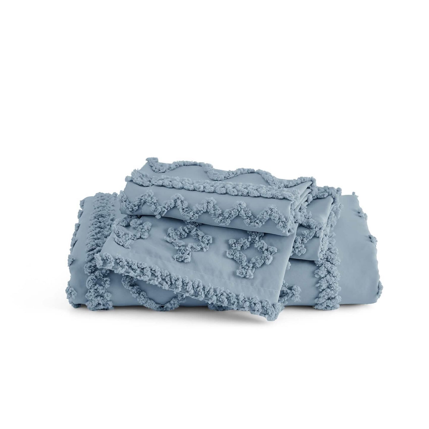 GentleSoft™ Boho Tufted Embroidery Duvet Cover Set