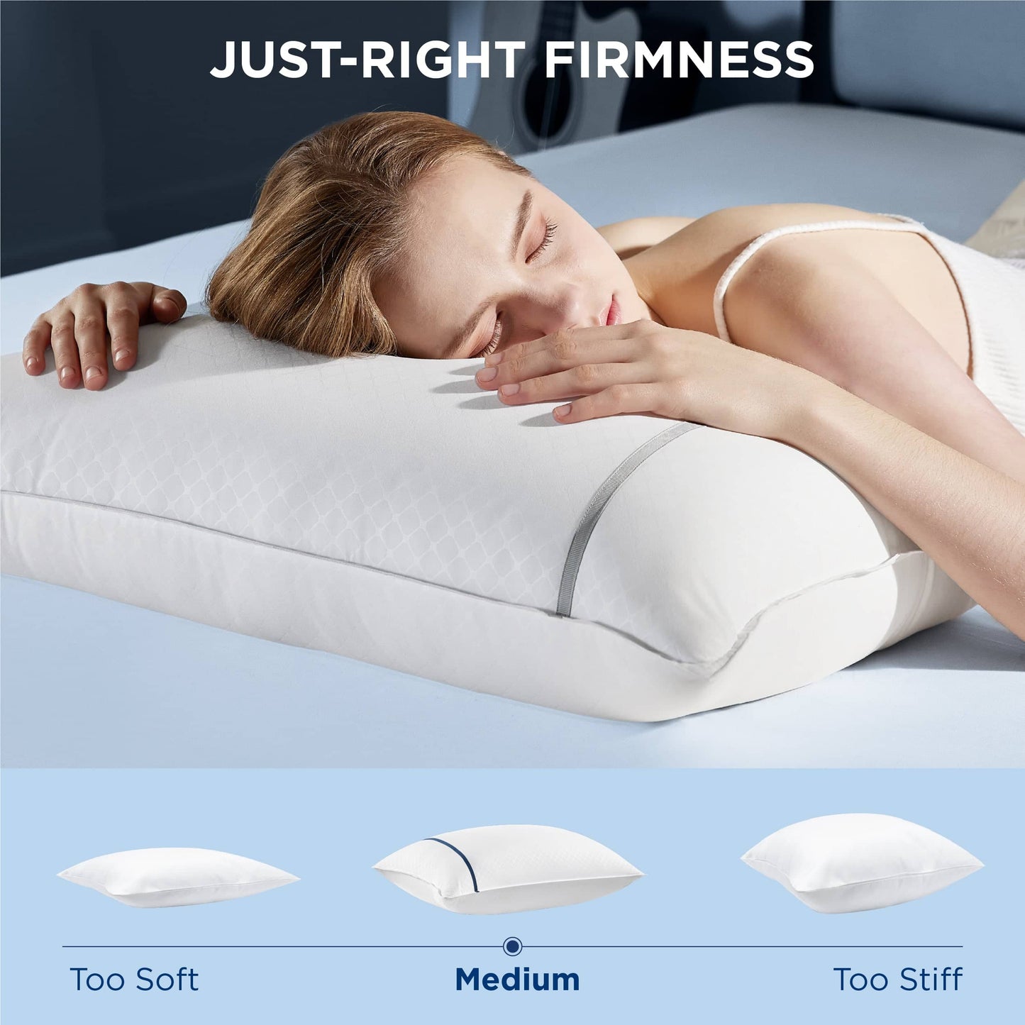 GentleSoft™ Diamond Pattern Pillows 2pk