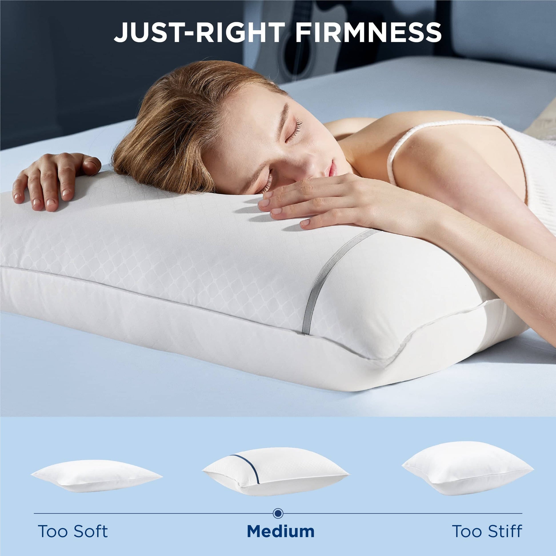 GentleSoft™ Diamond Pattern Pillows 2pk
