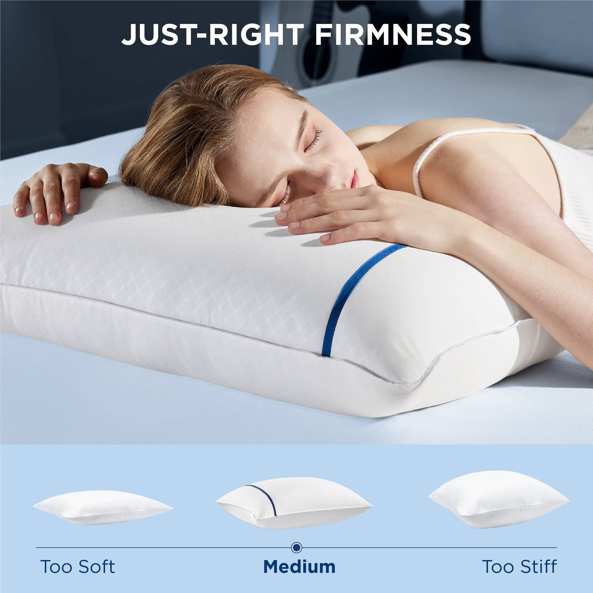 GentleSoft™ Diamond Pattern Pillows 2pk