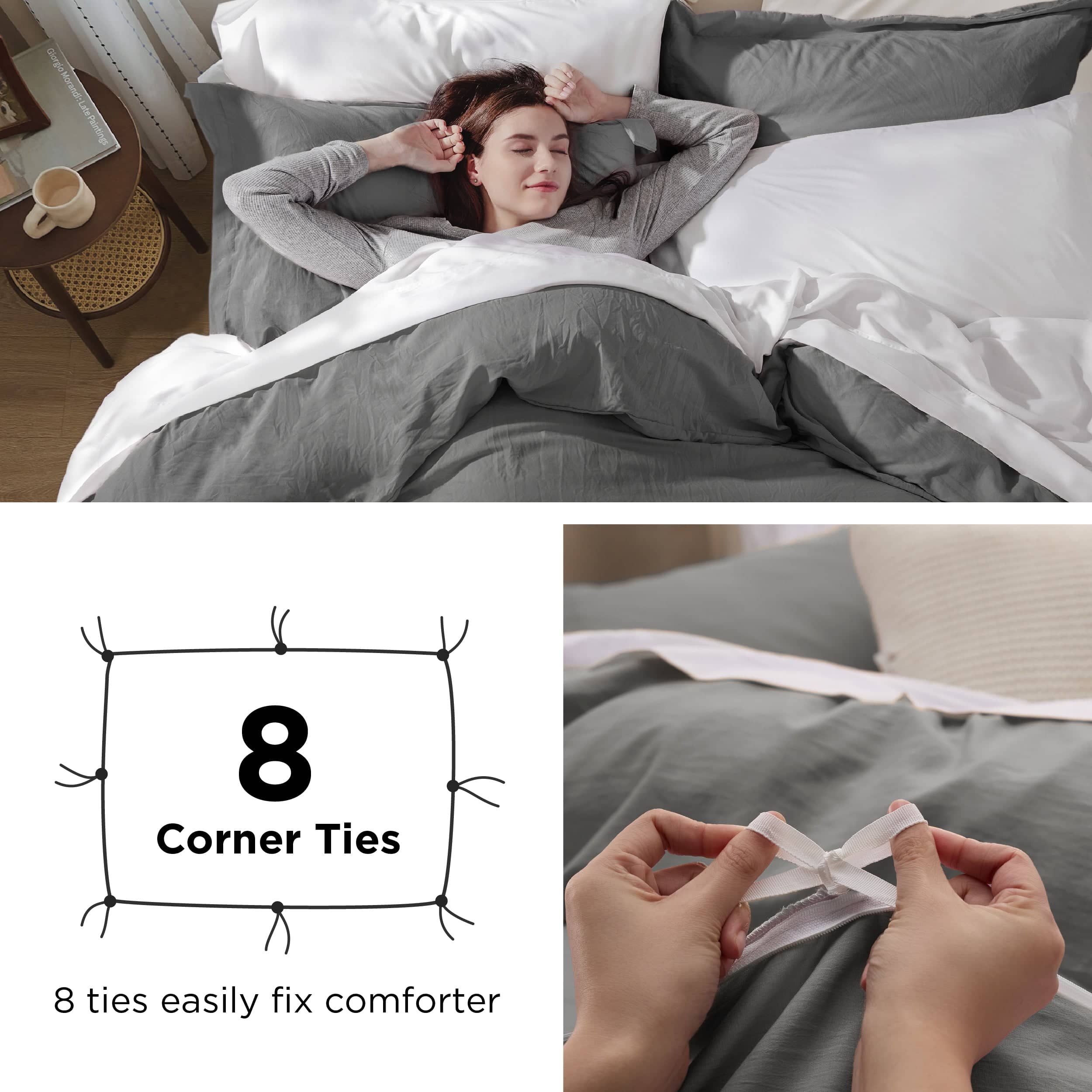 Ultra Soft Hypoallergenic Microfiber Duvet Cover Set