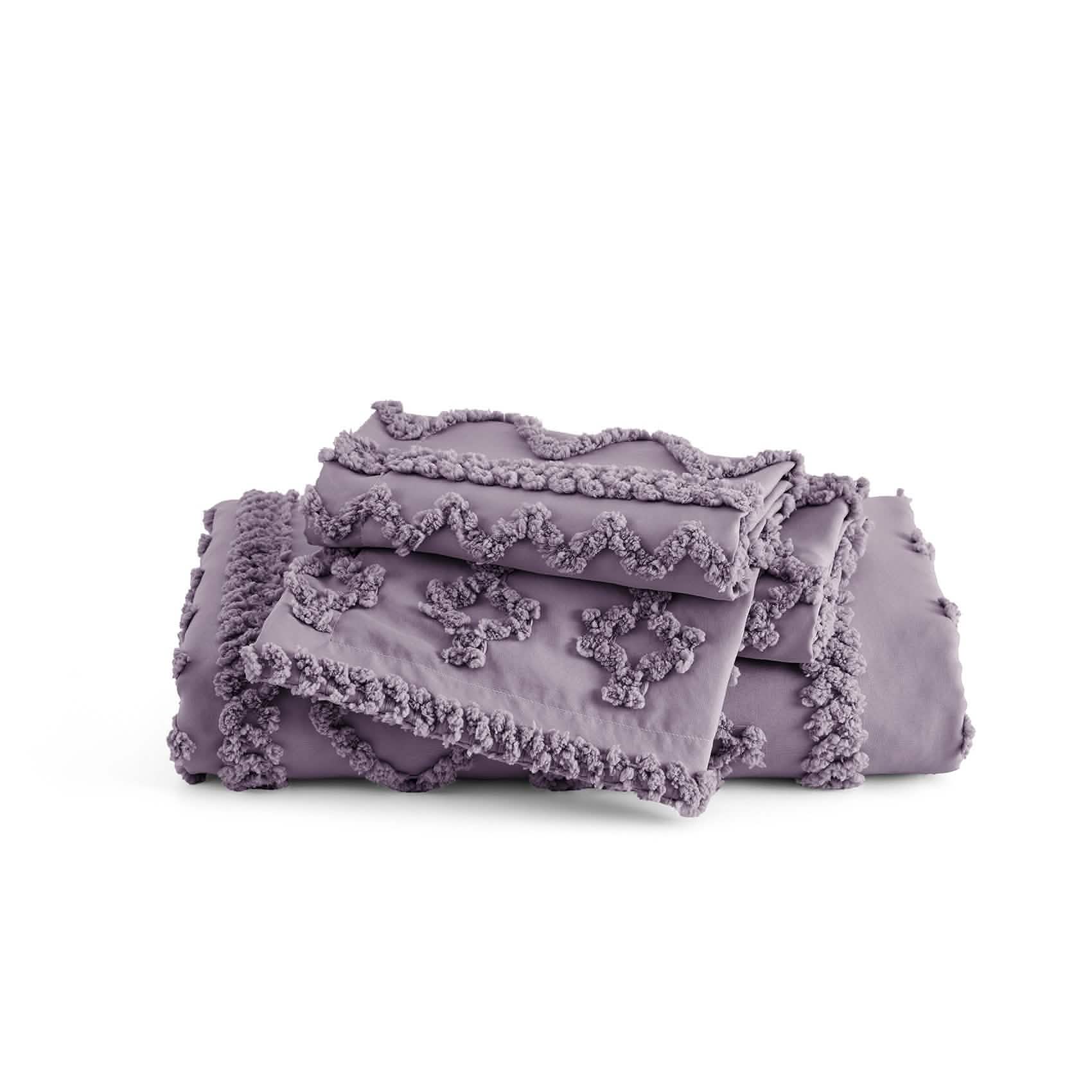 GentleSoft™ Boho Tufted Embroidery Duvet Cover Set