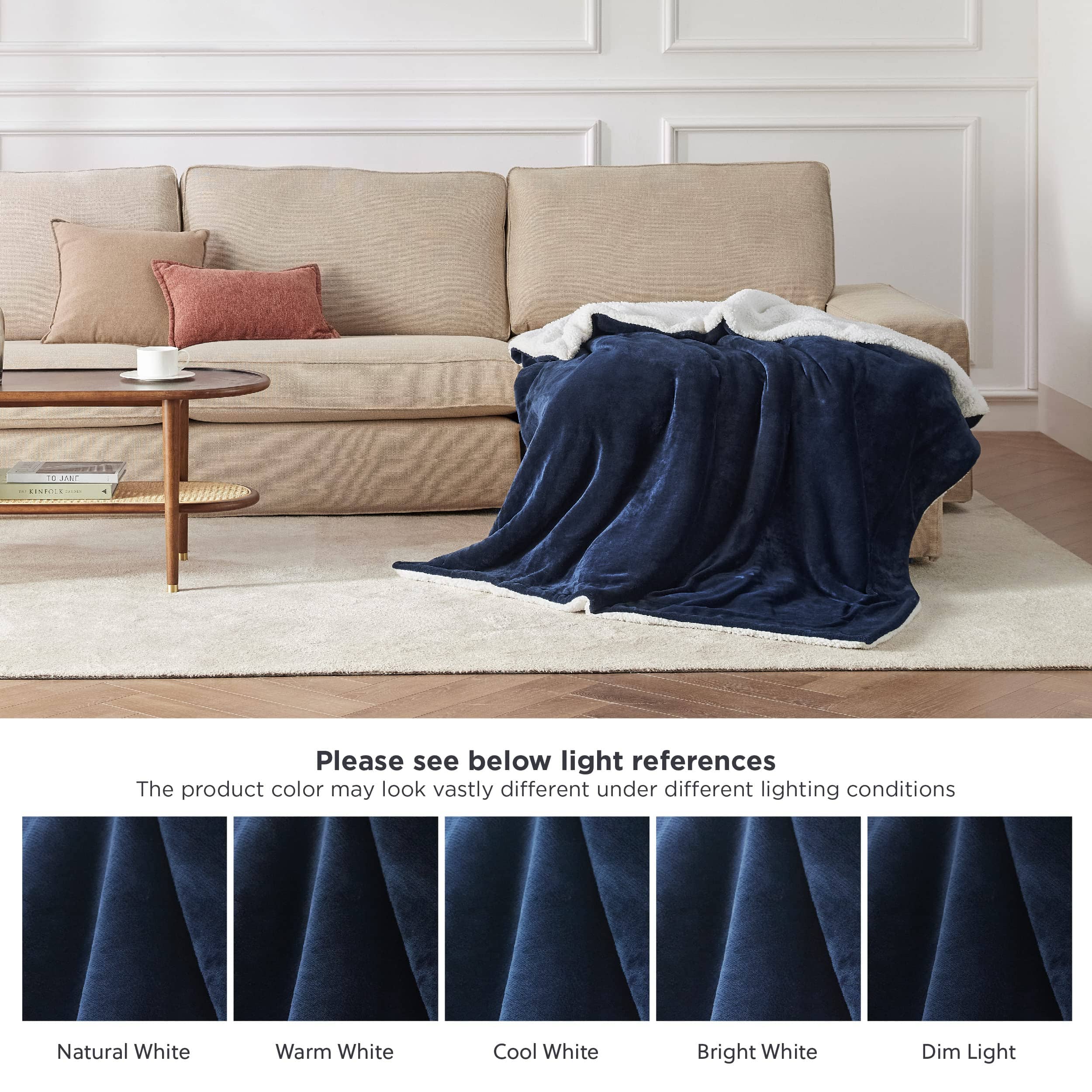 Sherpa and Fleece Reversable Blanket