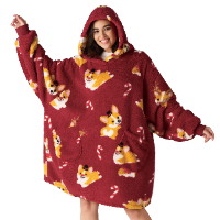 GentleSoft® Shaggy Sherpa Blanket Hoodie