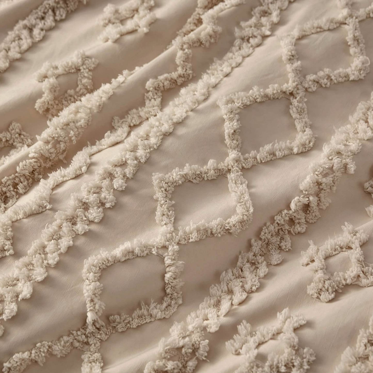 GentleSoft™ Boho Tufted Embroidery Duvet Cover Set