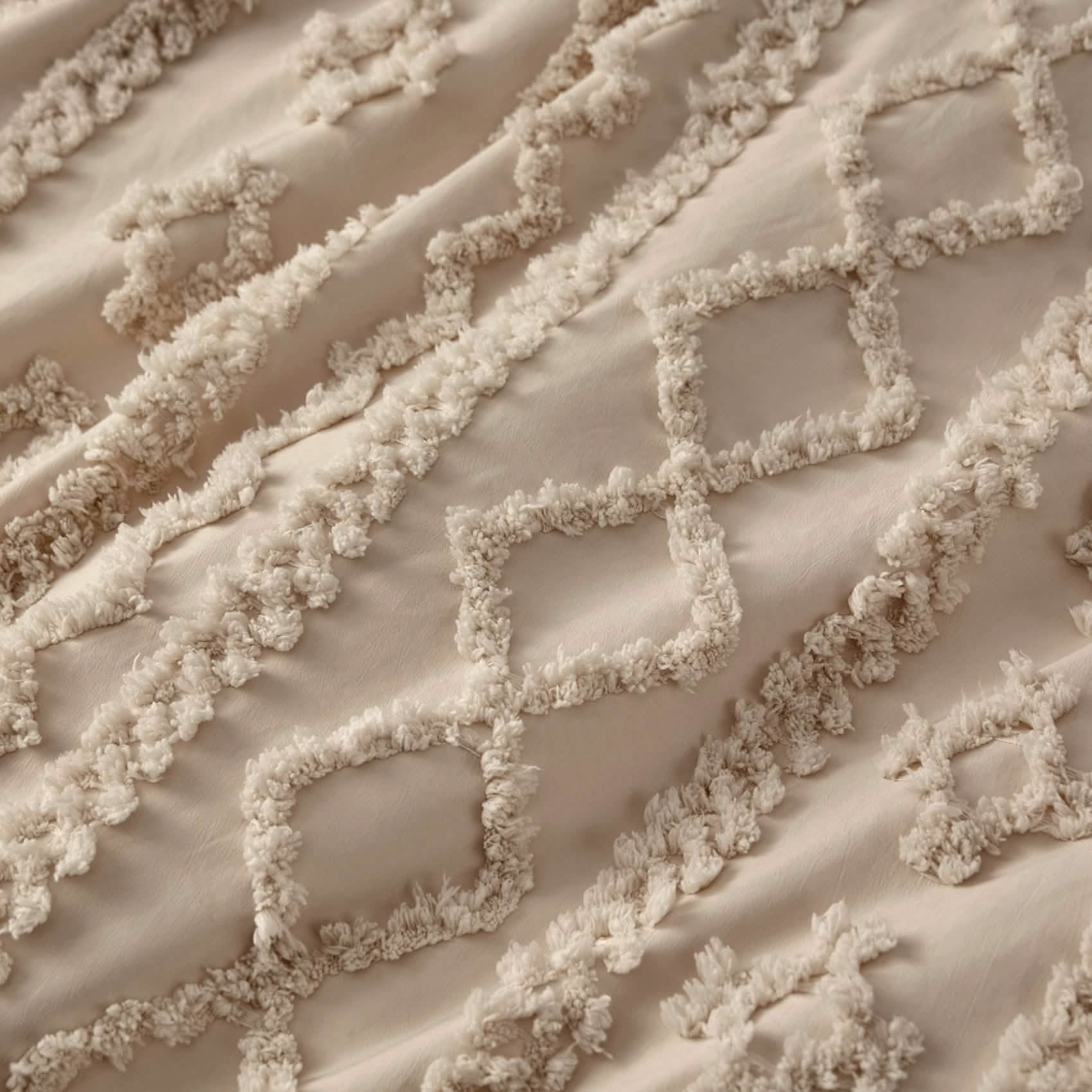 GentleSoft™ Boho Tufted Embroidery Duvet Cover Set