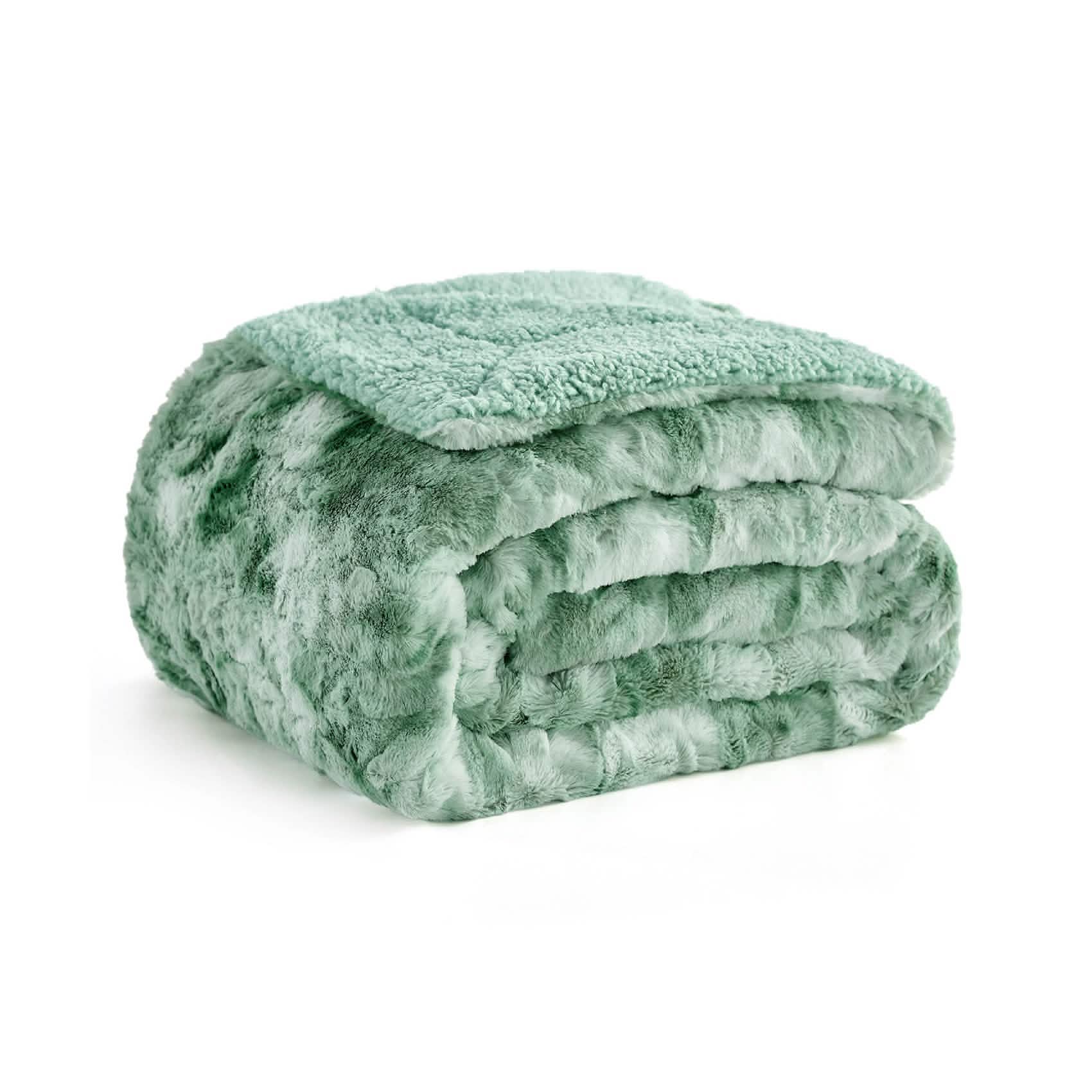GentleSoft™ Faux Fur Sherpa Fleece Blanket