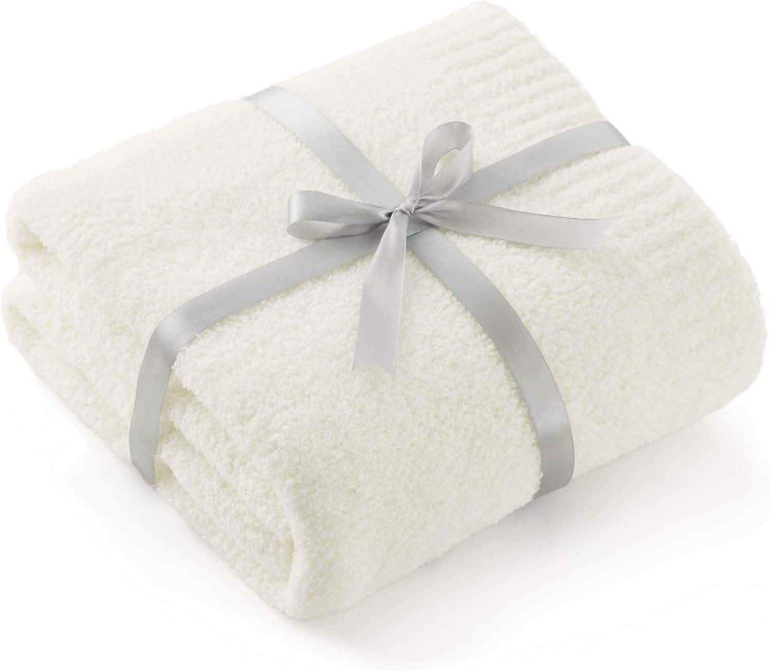 GentleSoft™ Feather Yarn Throw Blanket