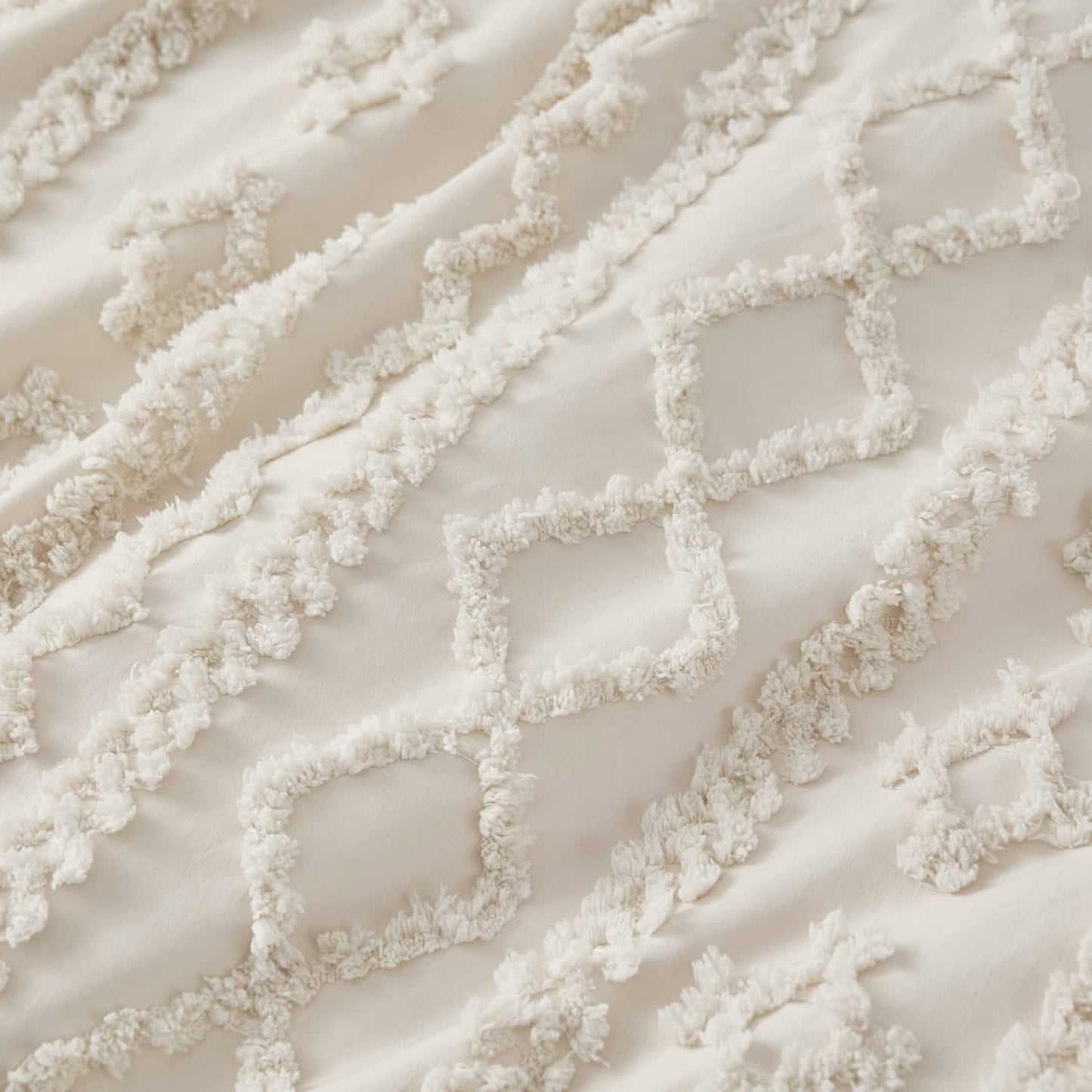 GentleSoft™ Boho Tufted Embroidery Duvet Cover Set