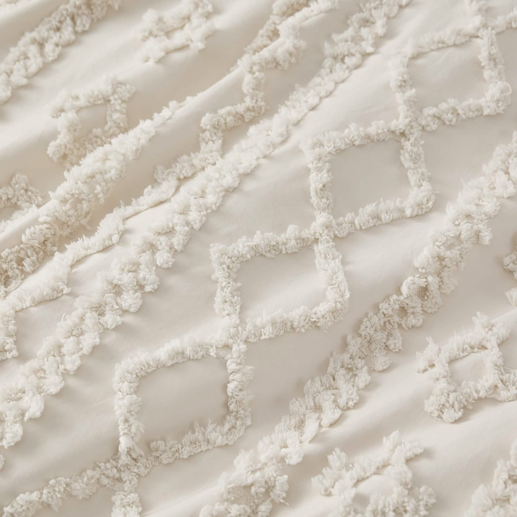GentleSoft™ Boho Tufted Embroidery Duvet Cover Set