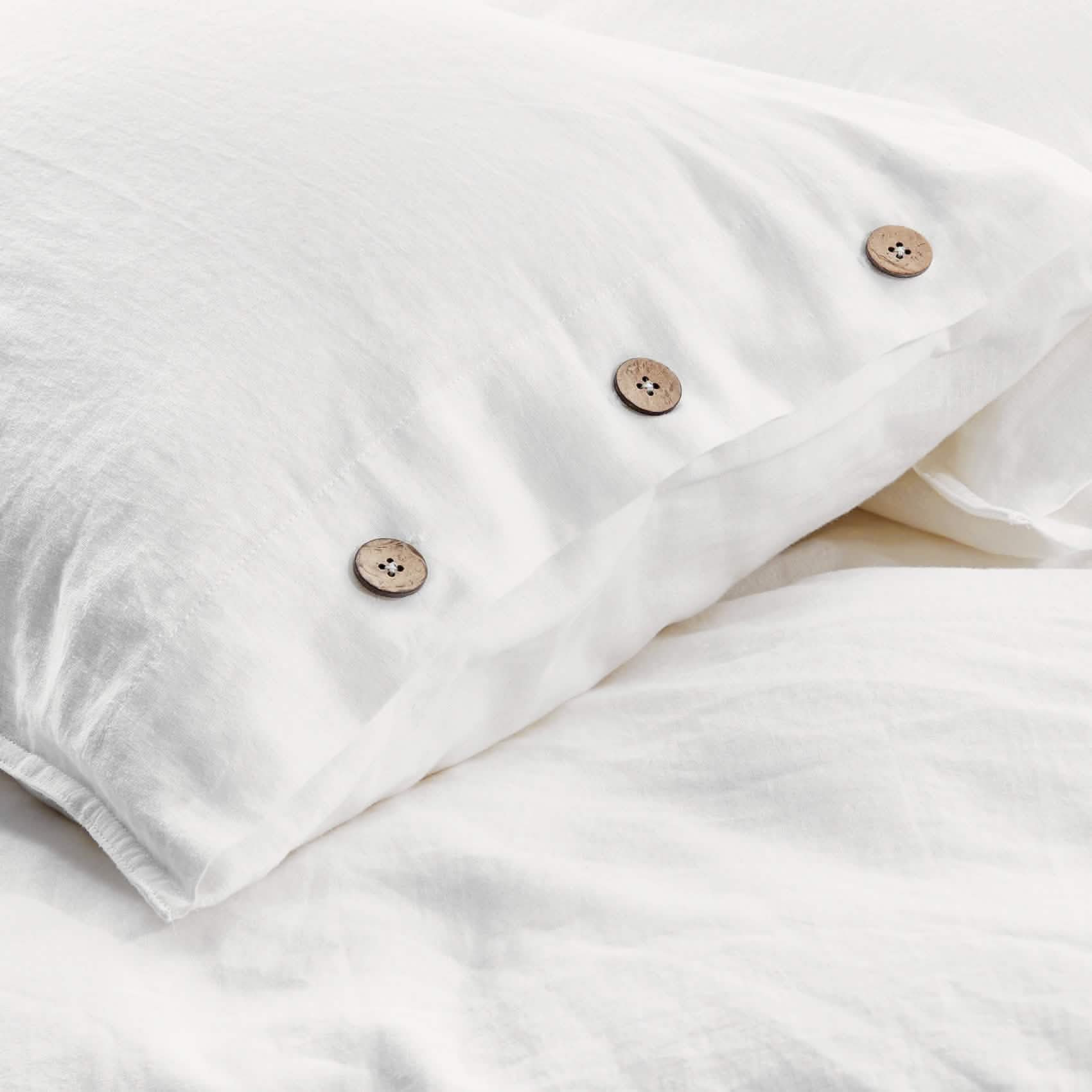 GentleSoft™ Cotton Linen Hybrid Duvet Cover Set