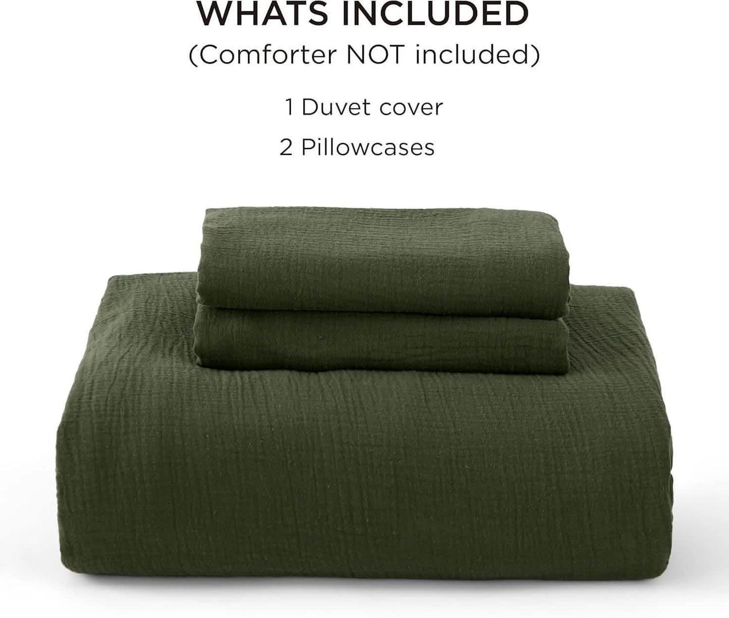 GentleSoft™ 100% Muslin Duvet Cover Set