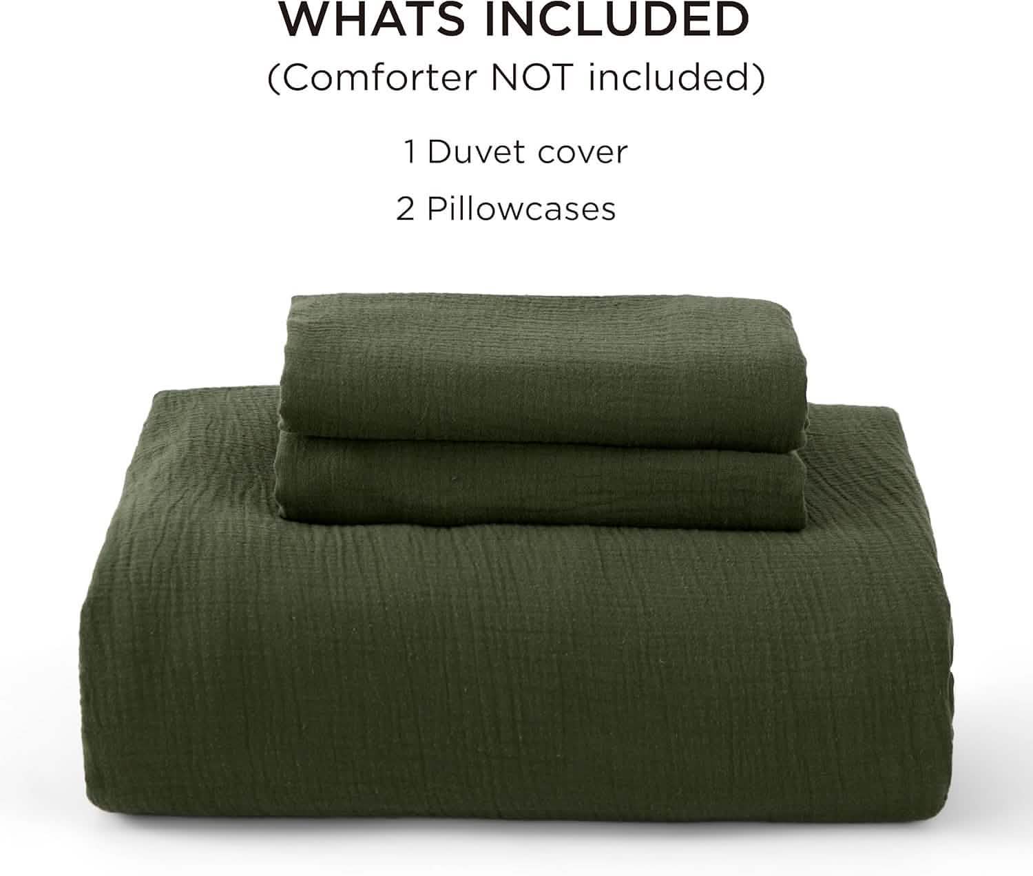 GentleSoft™ 100% Muslin Duvet Cover Set