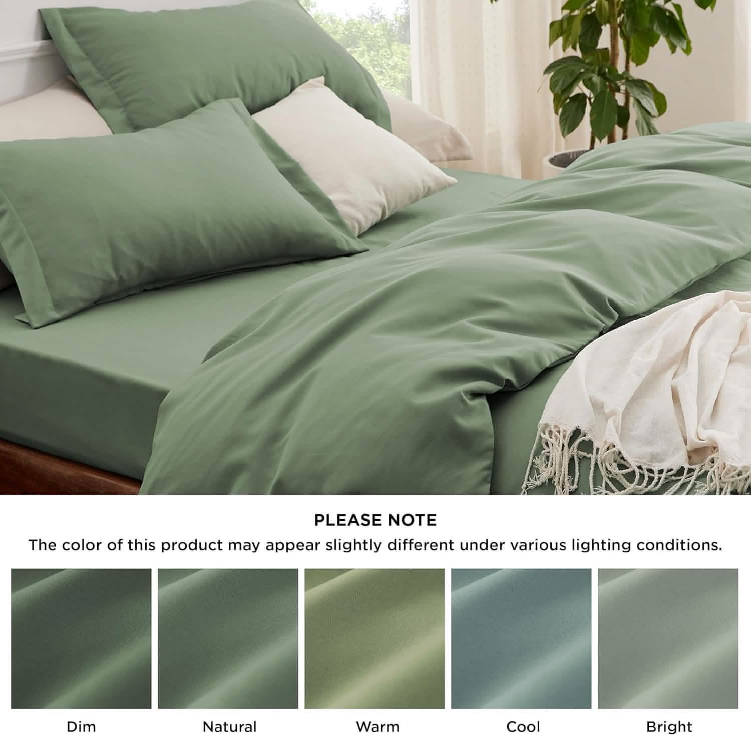 GentleSoft™ Brushed Microfiber Duvet Cover Sets With Fitted Sheet