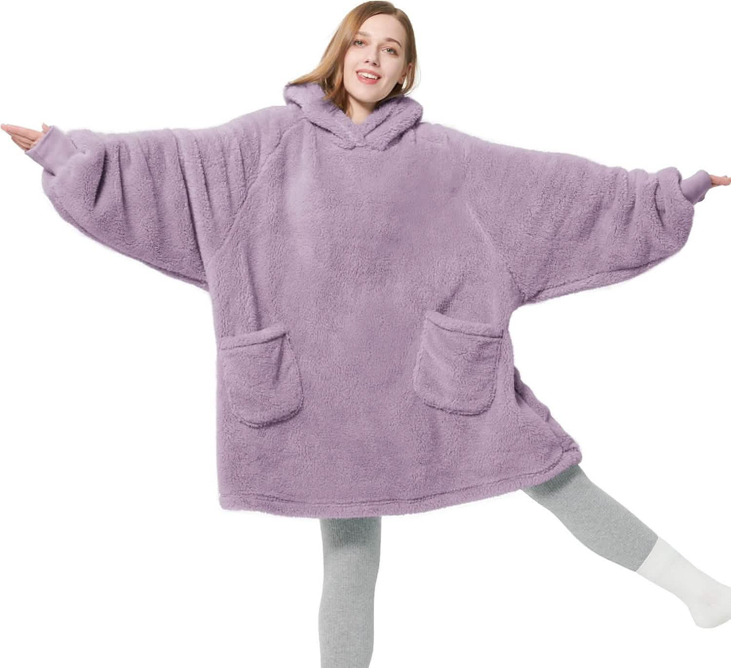 GentleSoft™ Shaggy Sherpa Blanket Hoodie