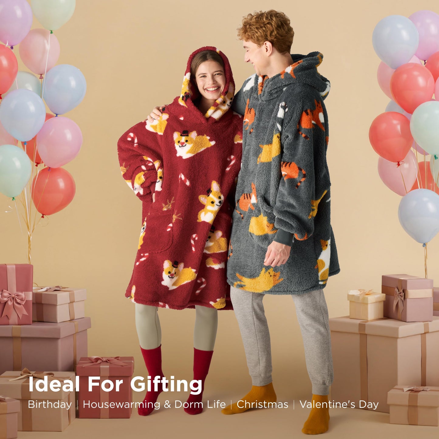 GentleSoft® Shaggy Sherpa Blanket Hoodie